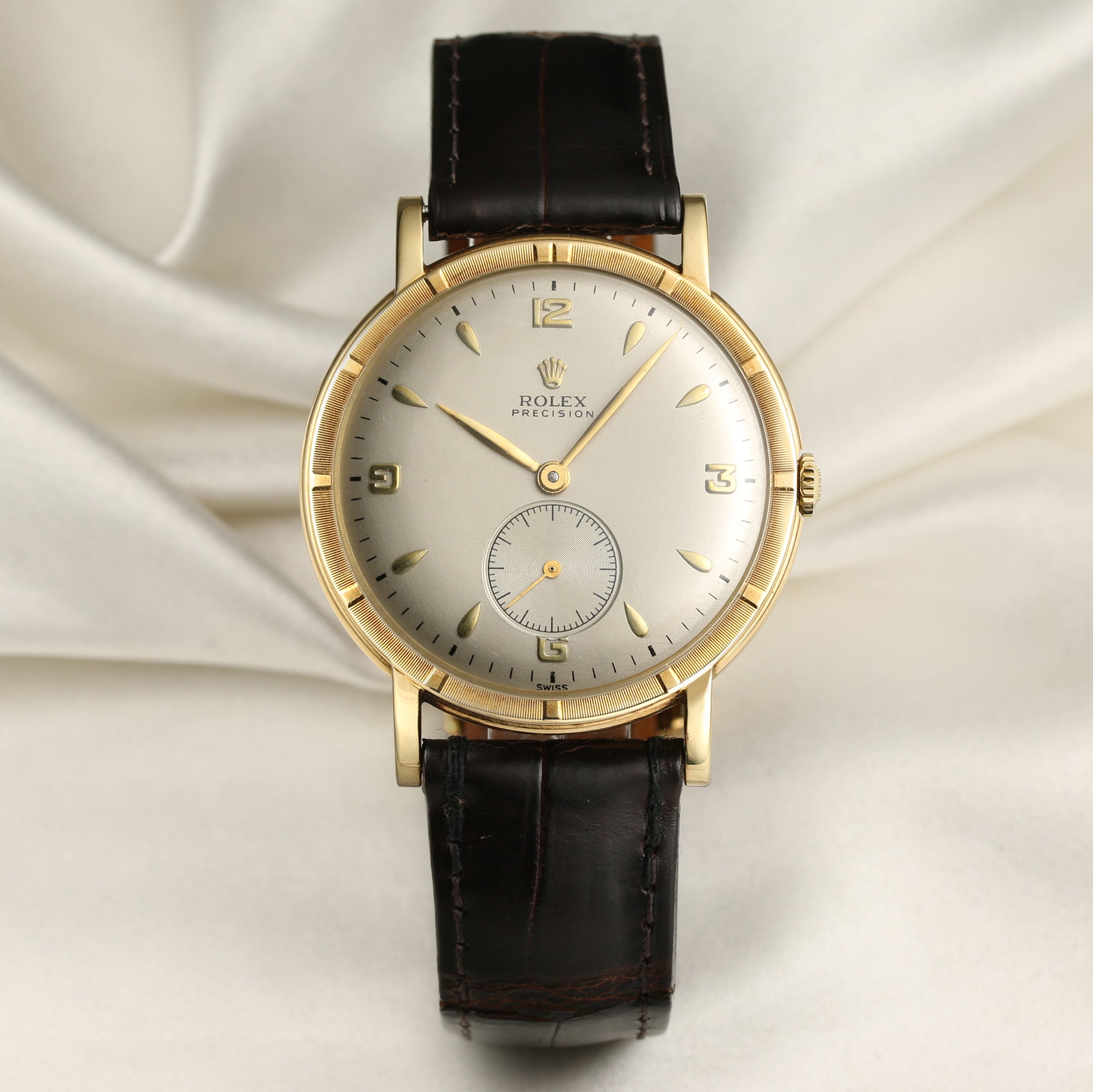 Rolex-18K-Yellow-Gold-Precision-Second-Hand-Watch-Collectors-1