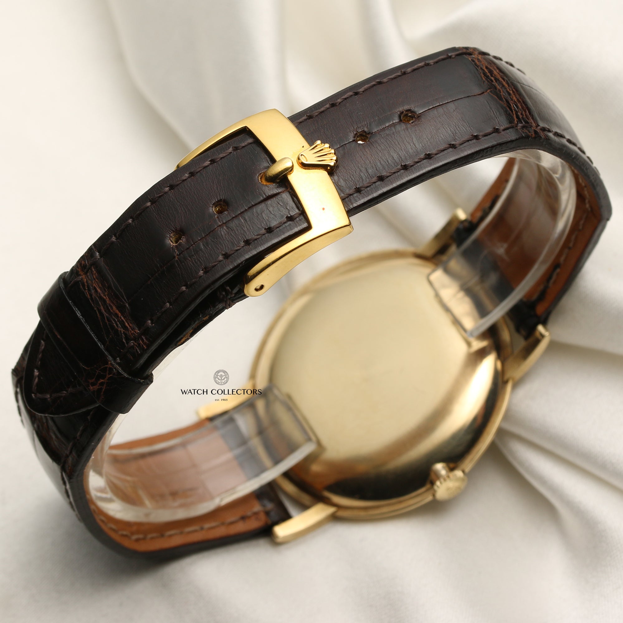 Rolex 18K Yellow Gold Precision Second Hand Watch Collectors 6