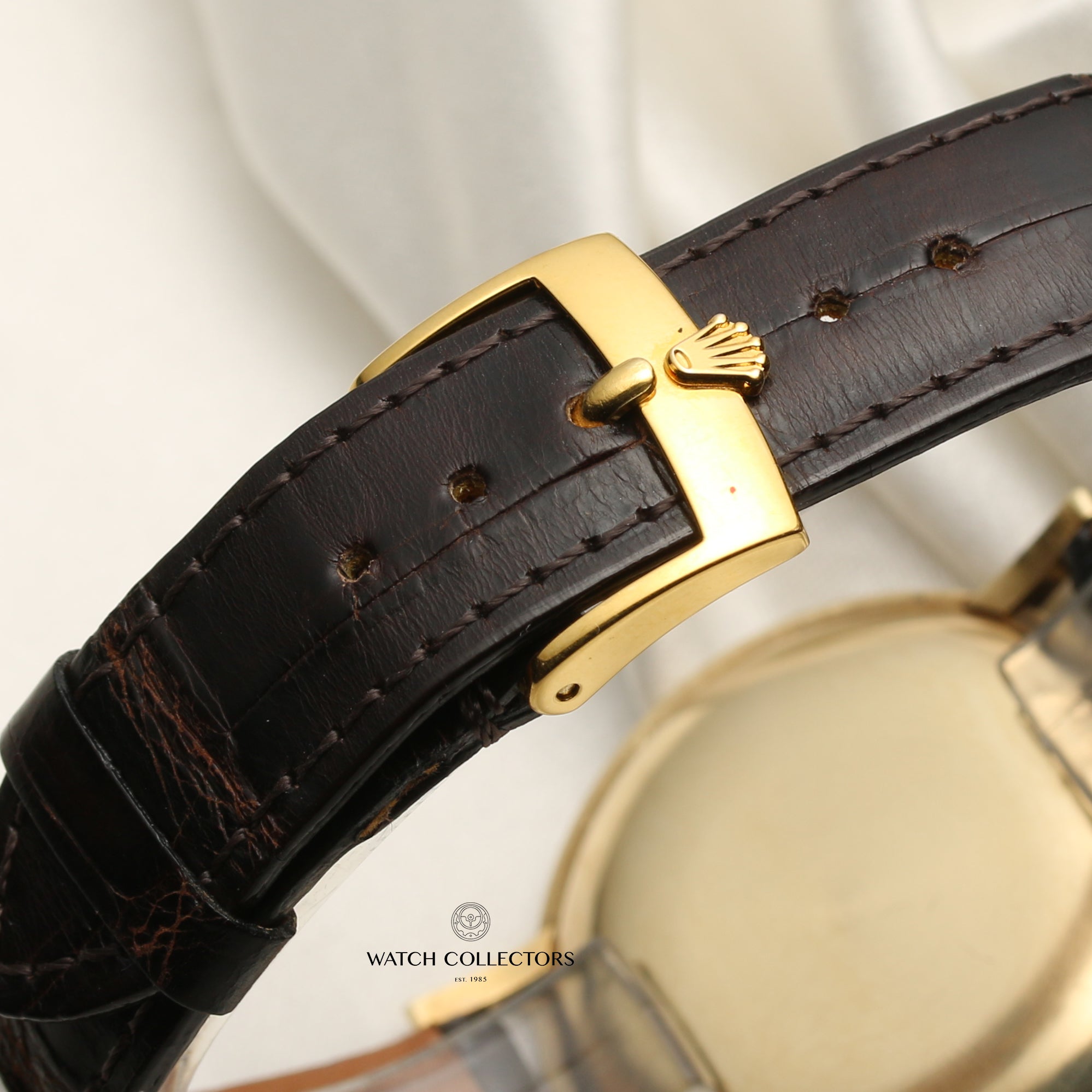 Rolex 18K Yellow Gold Precision Second Hand Watch Collectors 7