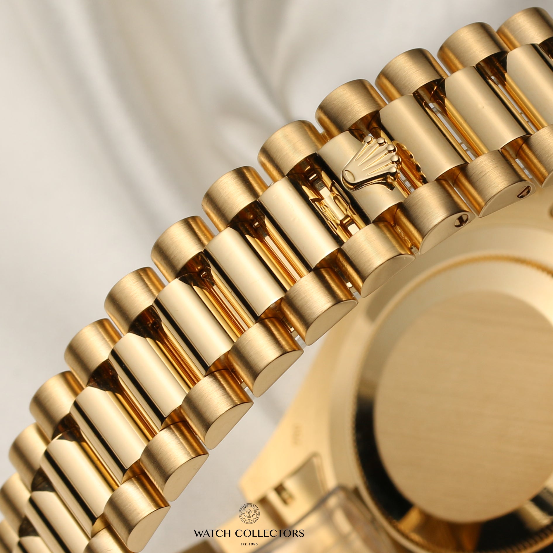 Rolex 218348 18K Yellow Gold Second Hand Watch Collectors Champagne Diamond & Ruby Dial Second Hand Watch Collectors 9