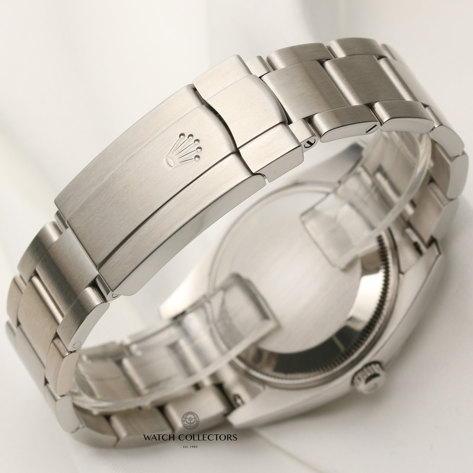 Rolex Air-King 114200 Stainless Steel Blue Arabic Numeral Dial Second Hand Watch Collectors 5