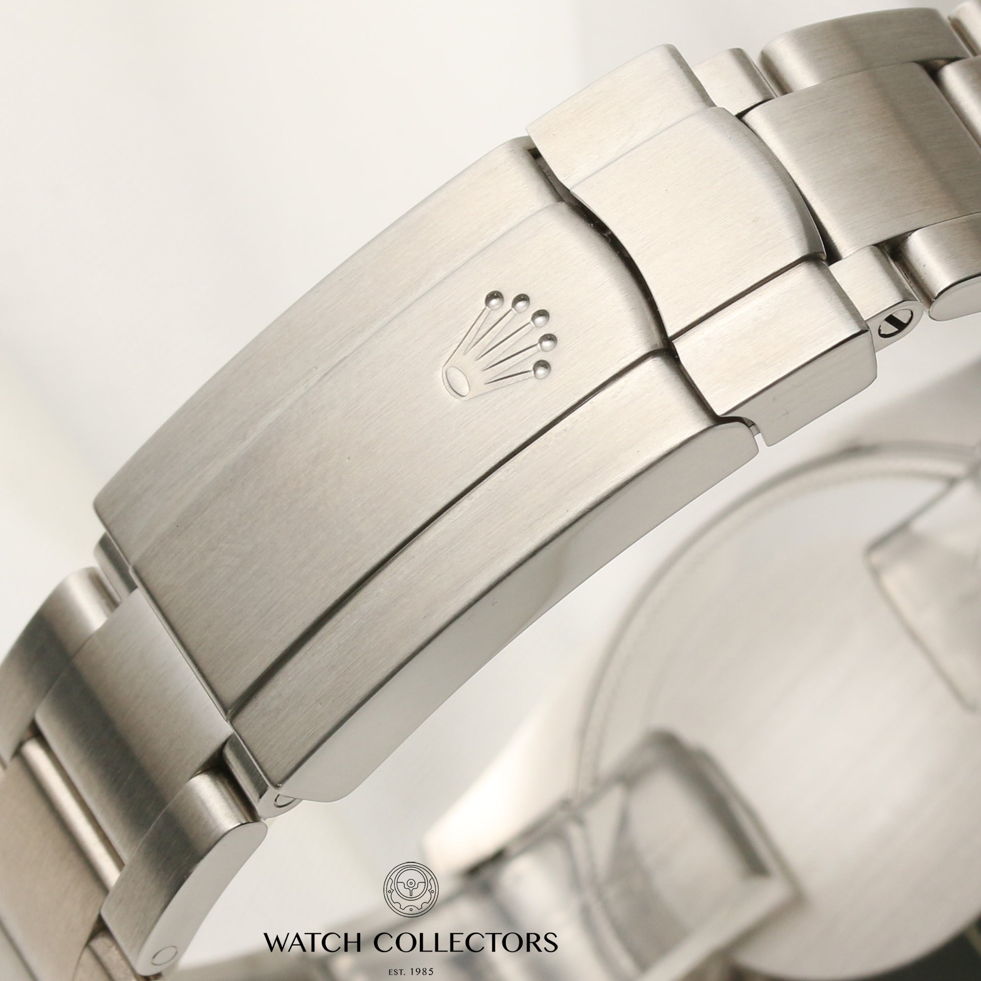 Rolex Air-King 114200 Stainless Steel Blue Arabic Numeral Dial Second Hand Watch Collectors 6