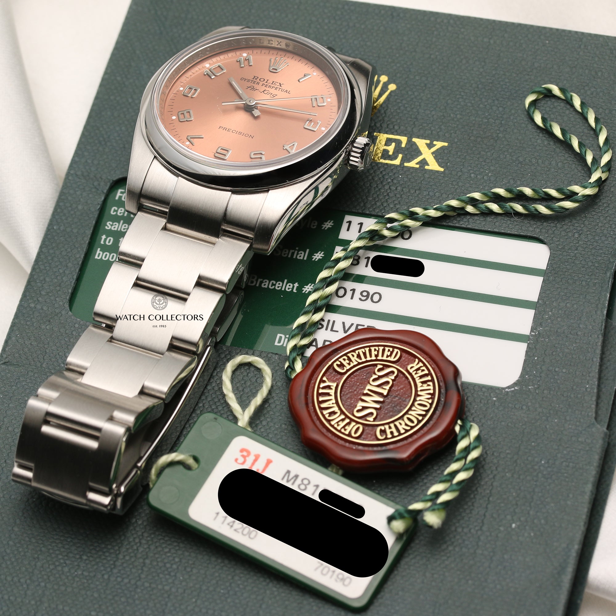 Rolex Air King 114200 Stainless Steel Second Hand Watch Collectors 9