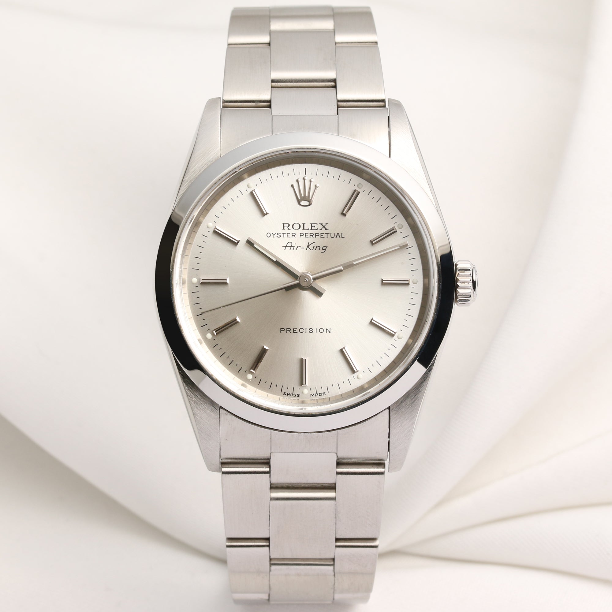 Rolex Air-King 14000M Stainless Steel Second Hand Watch Collectors 1