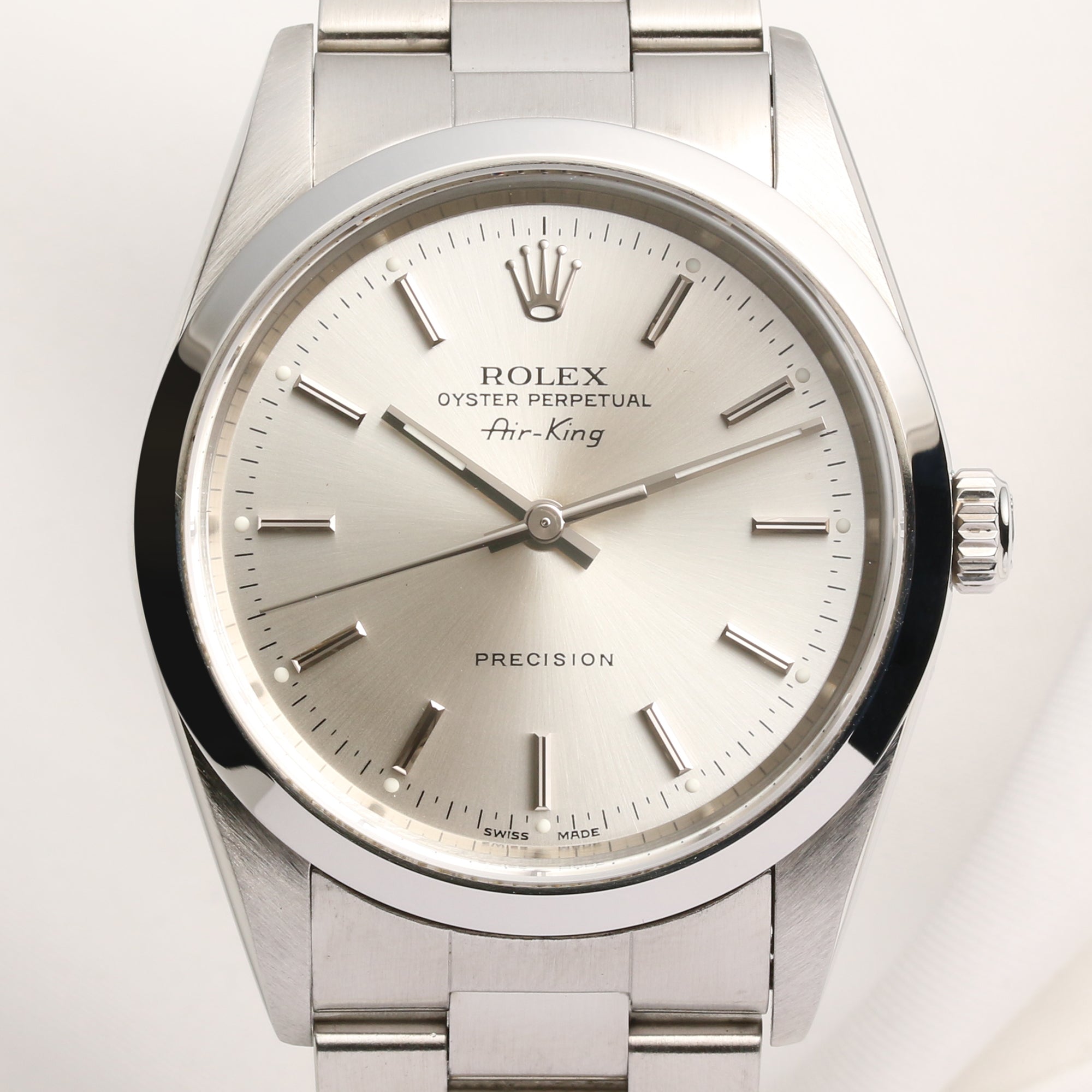 Rolex Air-King 14000M Stainless Steel Second Hand Watch Collectors 2
