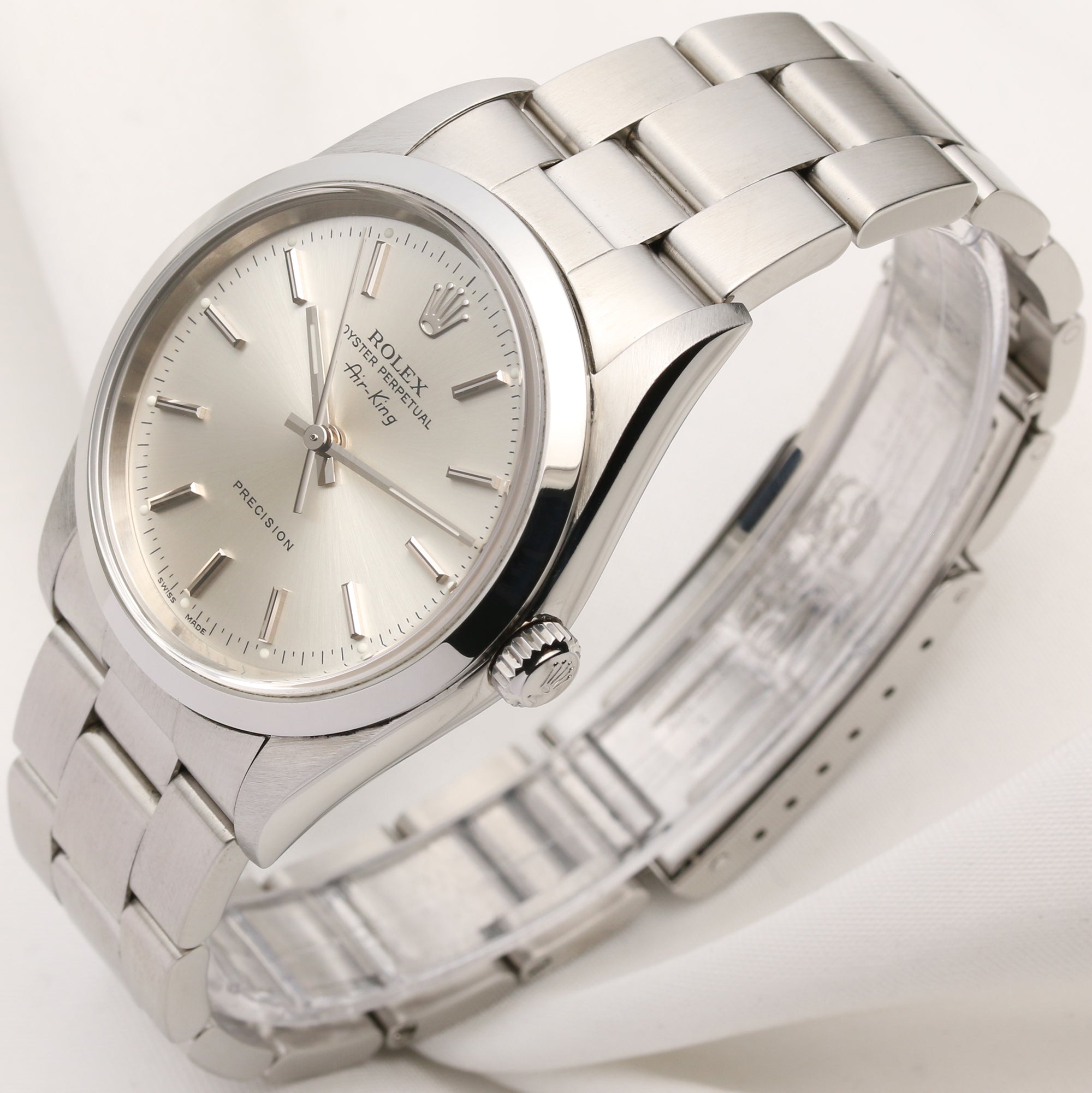 Rolex Air-King 14000M Stainless Steel Second Hand Watch Collectors 3