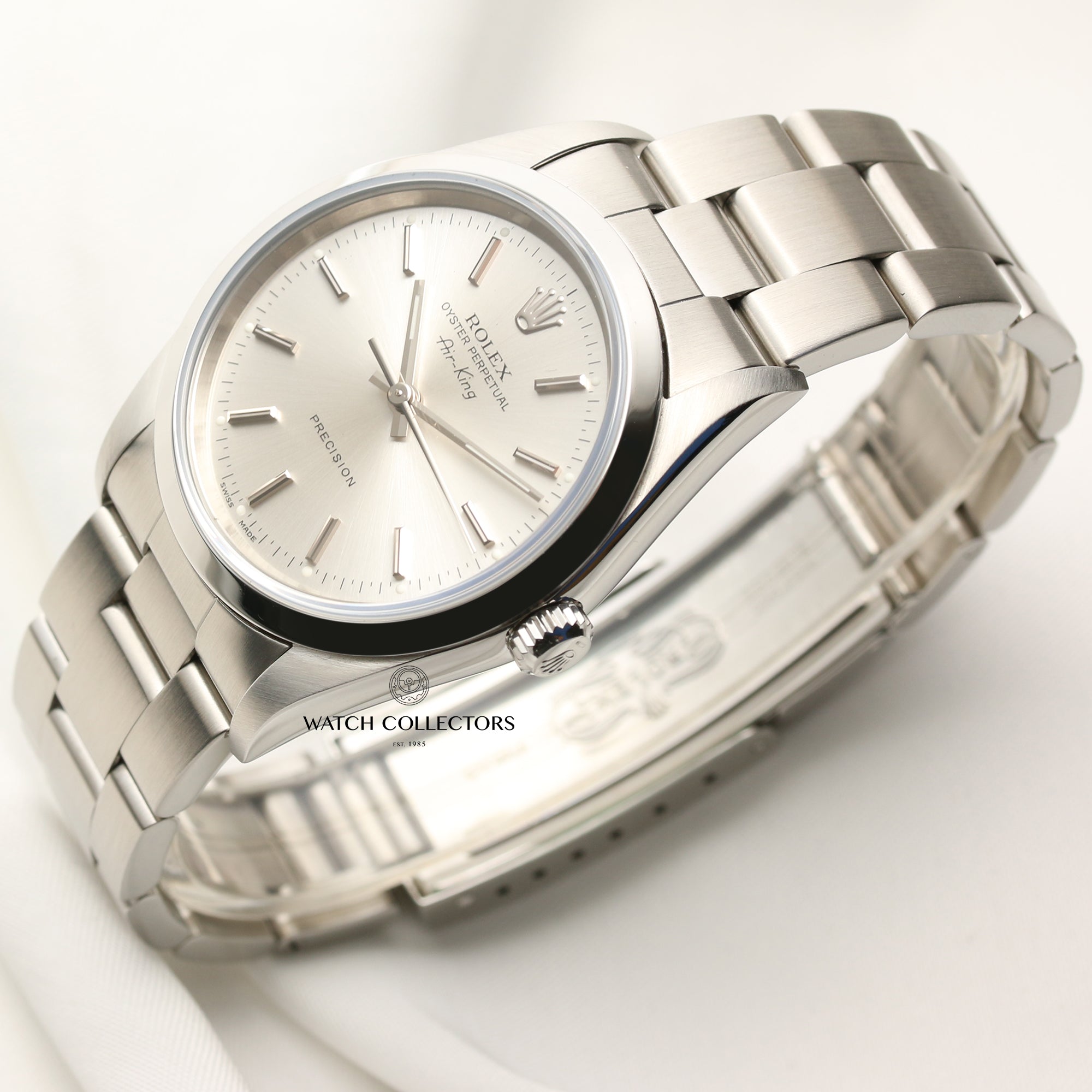 Rolex Air-King 14000M Stainless Steel Second Hand Watch Collectors 3