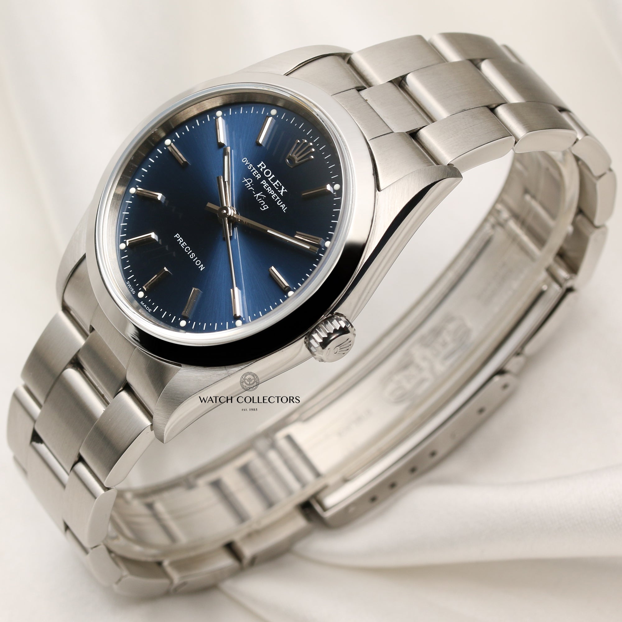 Rolex Air-King 14000M Stainless Steel Second Hand Watch Collectors 3