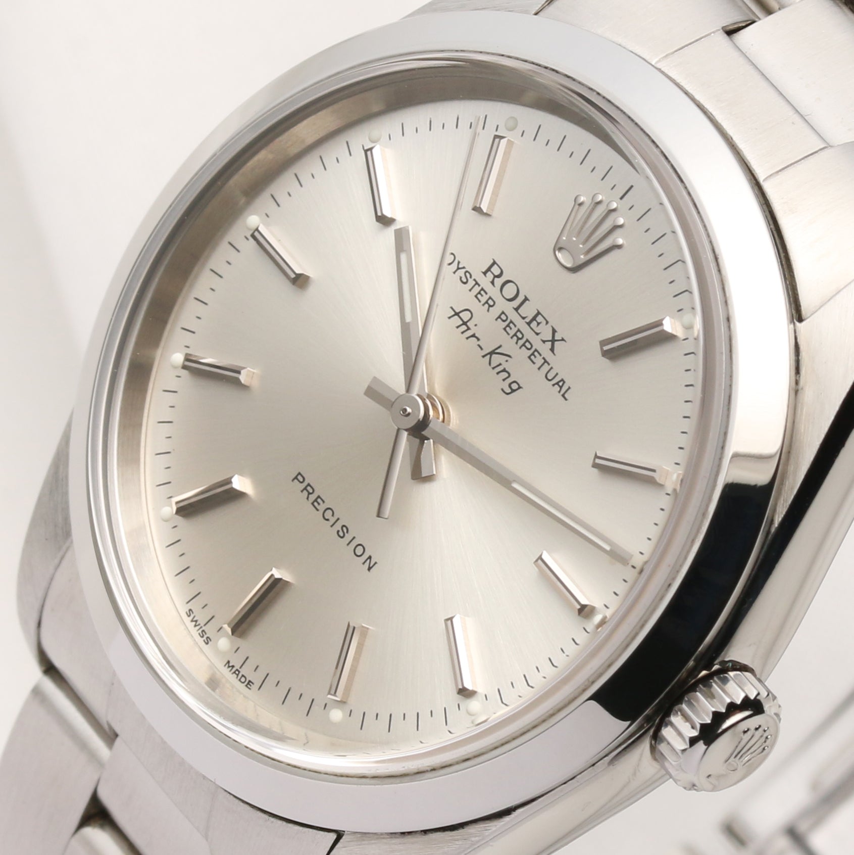 Rolex Air-King 14000M Stainless Steel Second Hand Watch Collectors 4