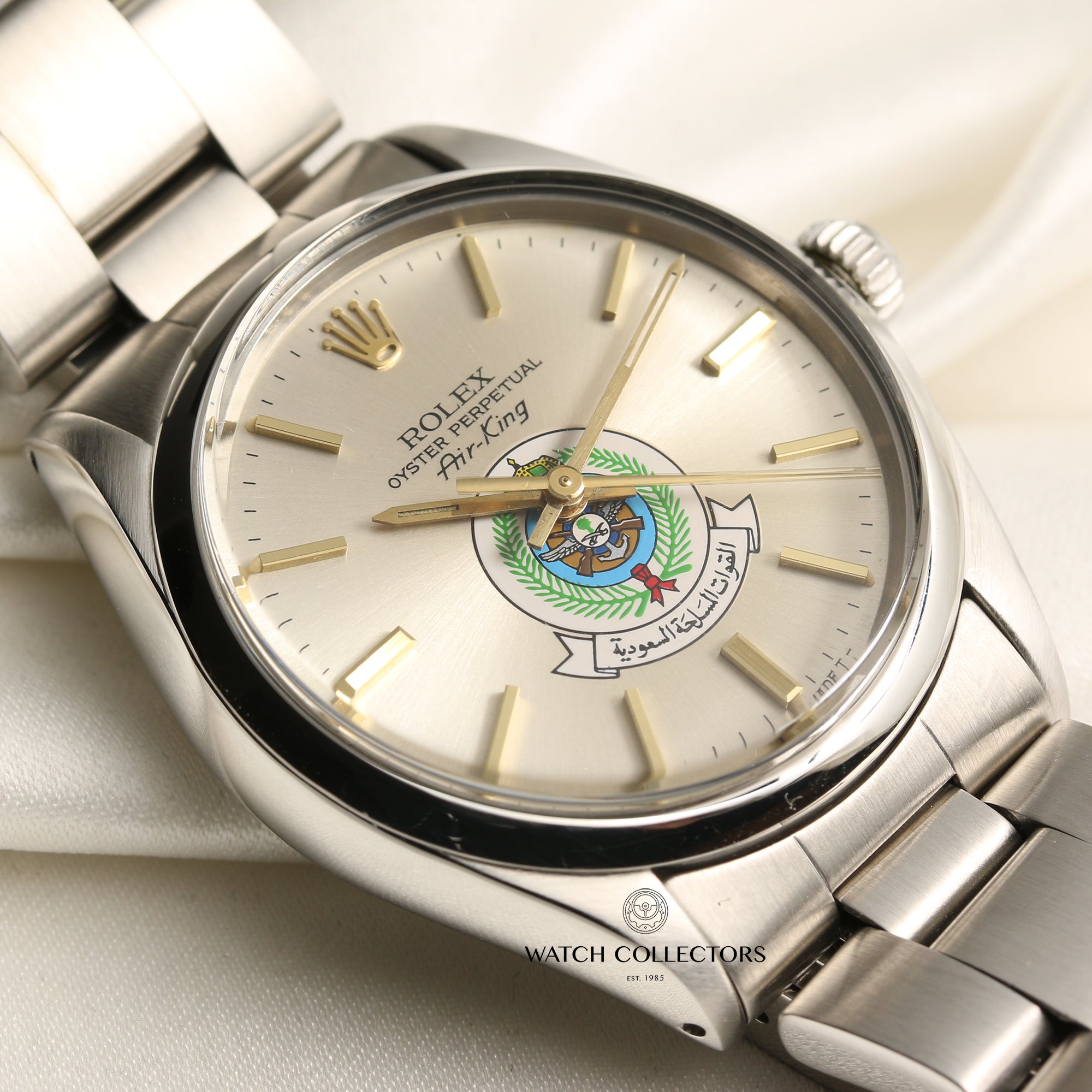 Rolex Air-King Emirates Stainless Steel Second Hand Watch Collectors 5