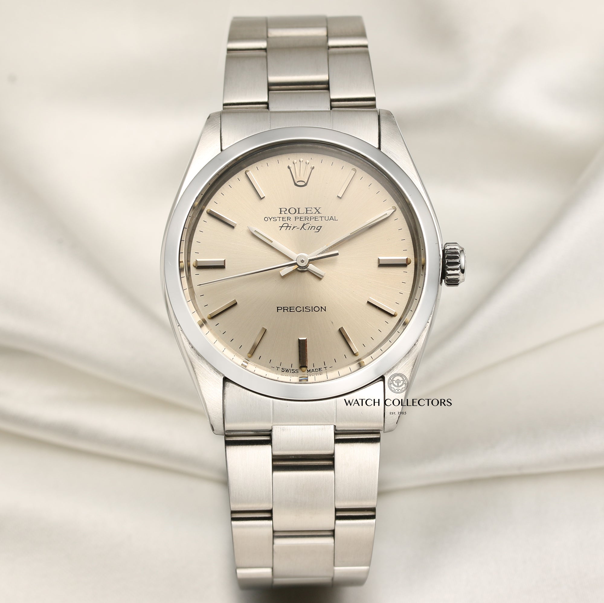 Rolex Air-King Stainless Steel Second Hand Watch Collectors 1