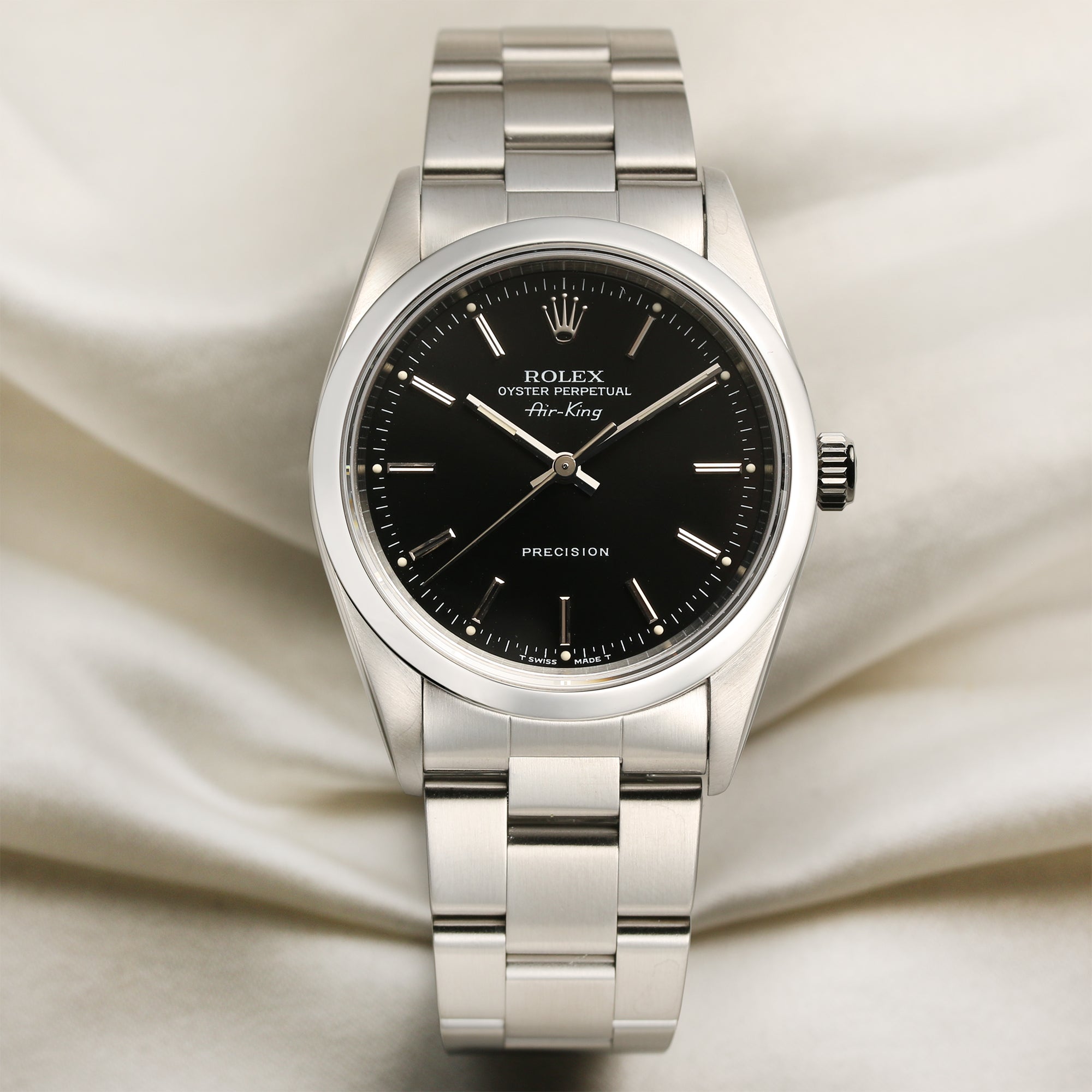 Rolex Air King Stainless Steel Second Hand Watch Collectors 1