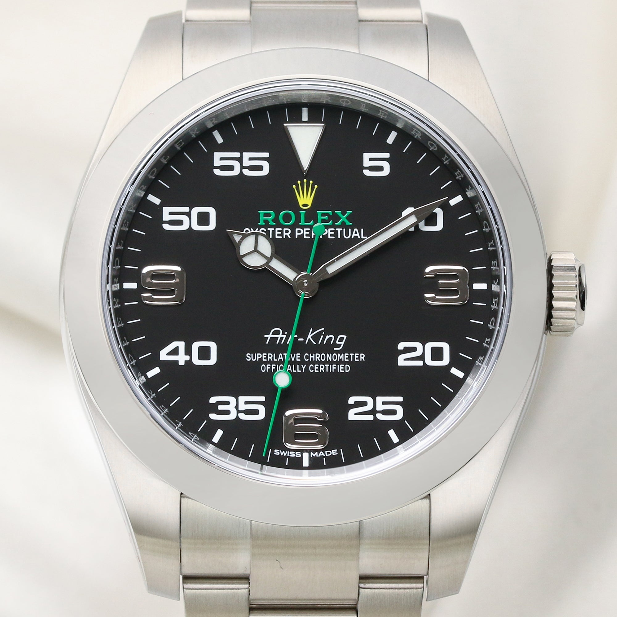 Rolex Air King Stainless Steel Second Hand Watch Collectors 2