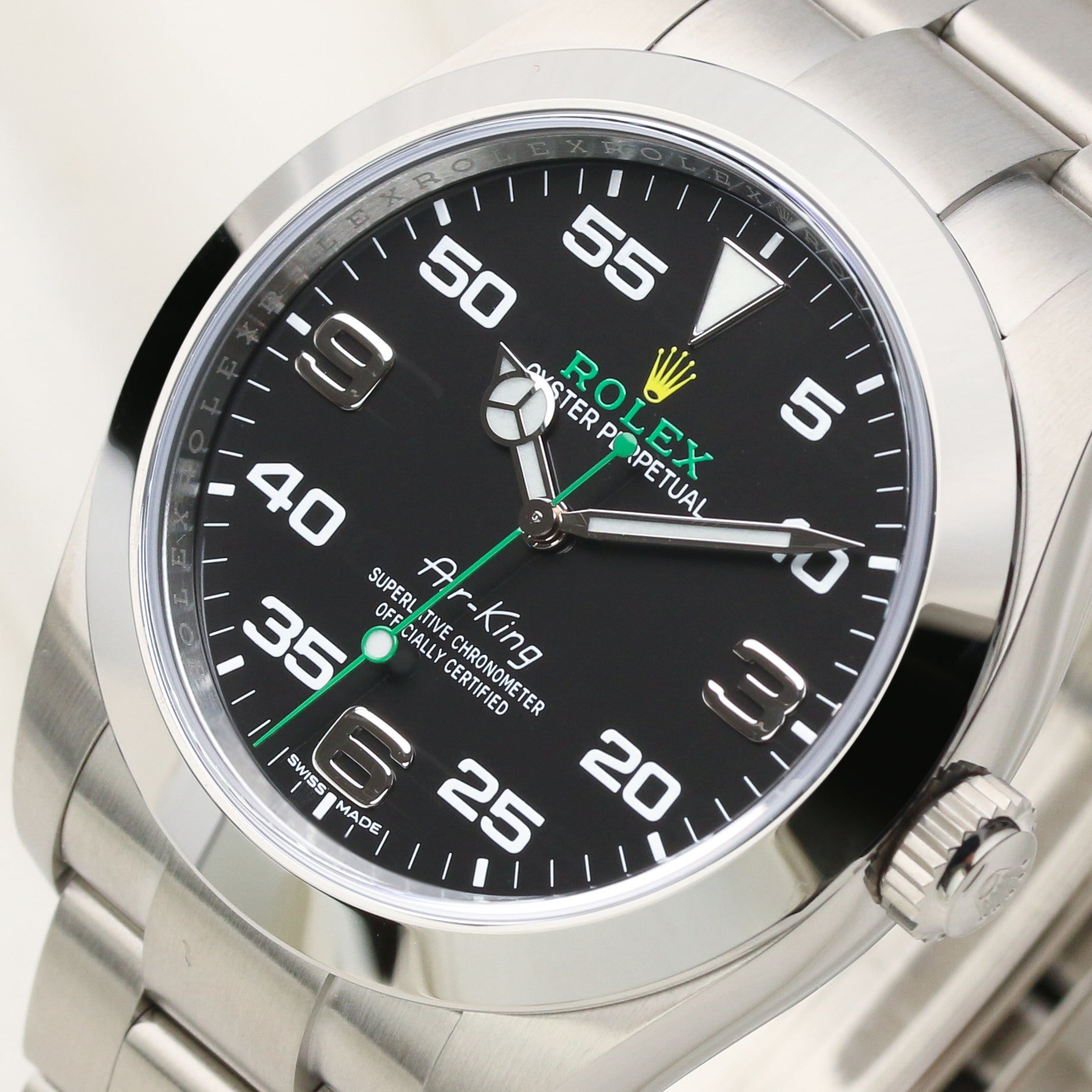 Rolex Air King Stainless Steel Second Hand Watch Collectors 4