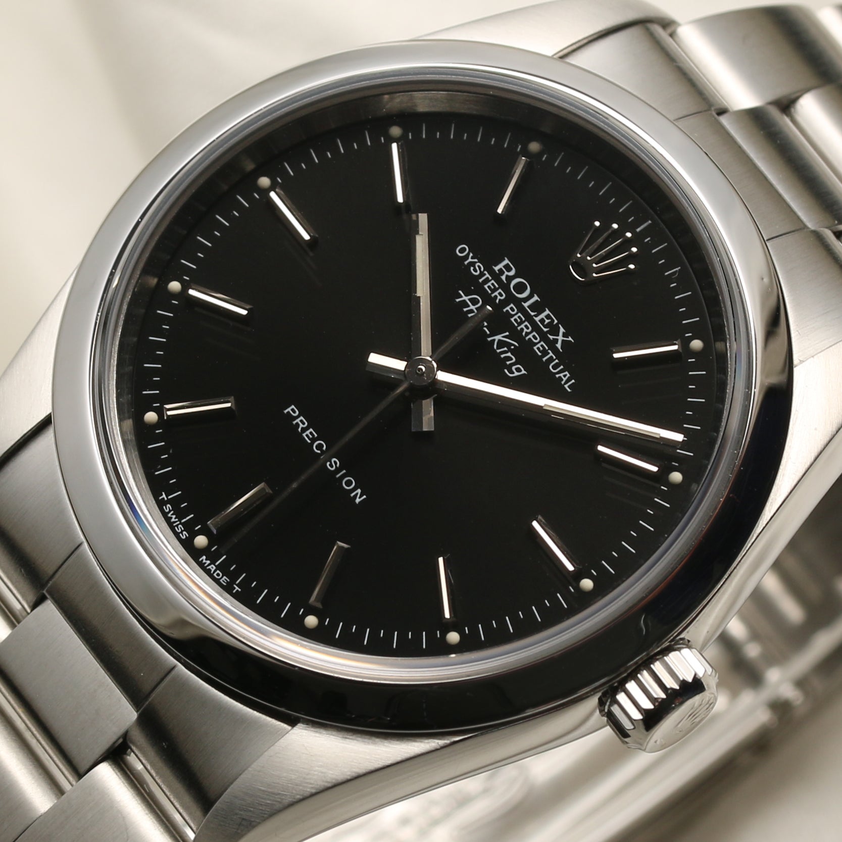 Rolex Air King Stainless Steel Second Hand Watch Collectors 4