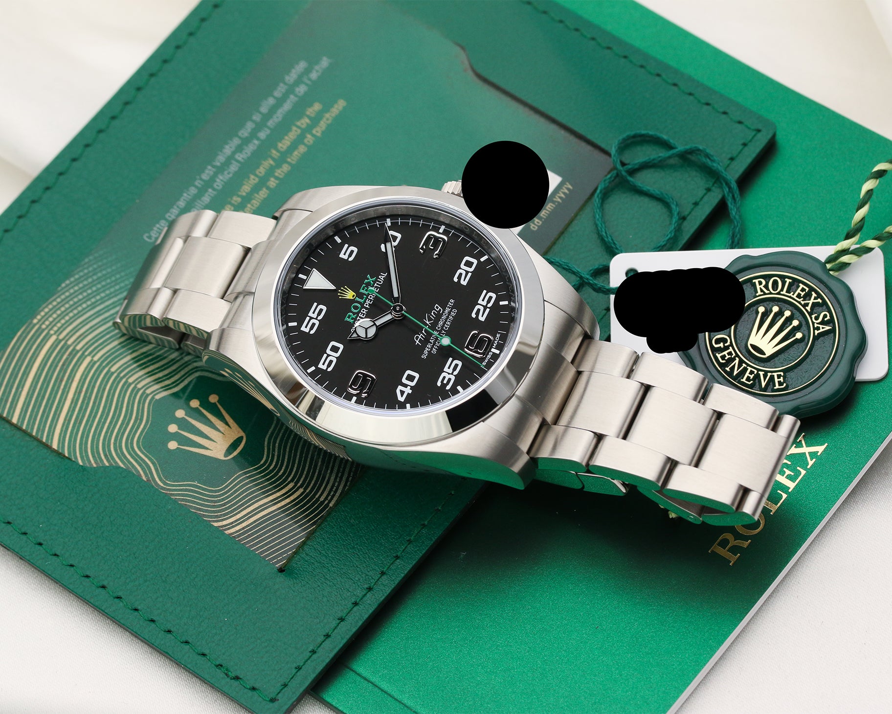 Rolex Air King Stainless Steel Second Hand Watch Collectors 8