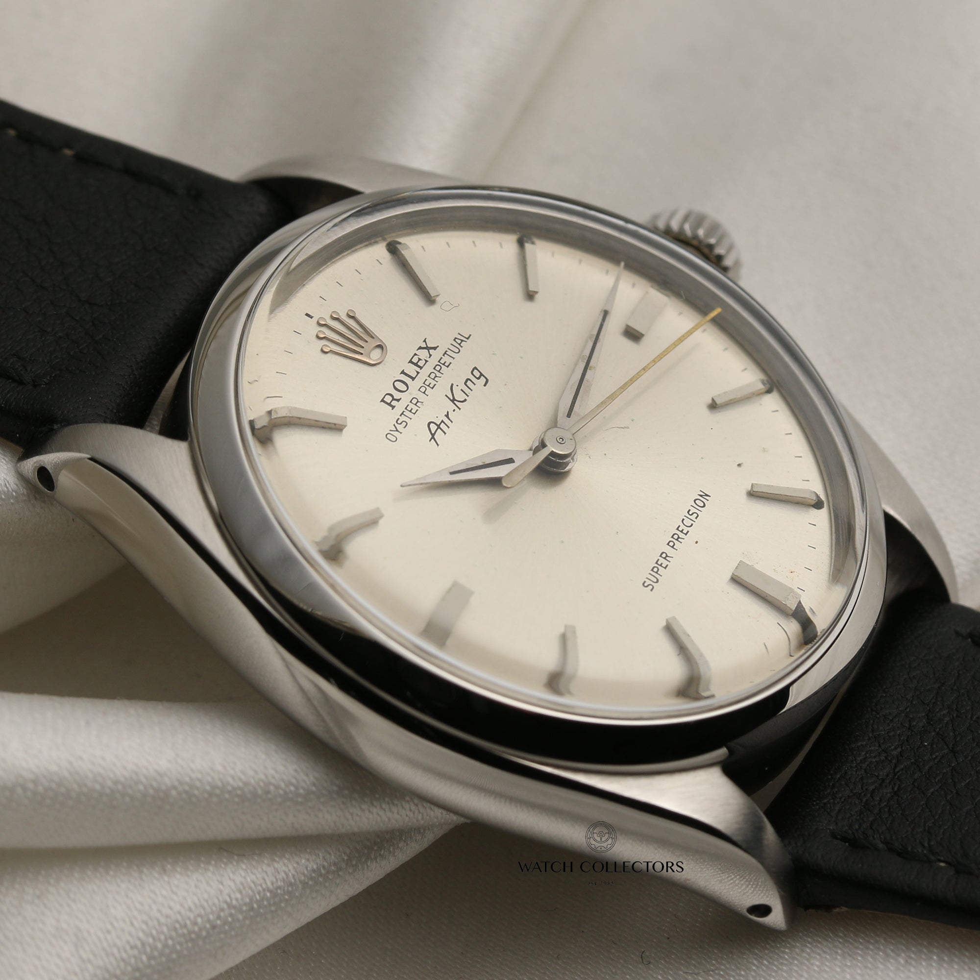 Rolex Air King Vintage Stainless Steel Second Hand Watch Collectors 5