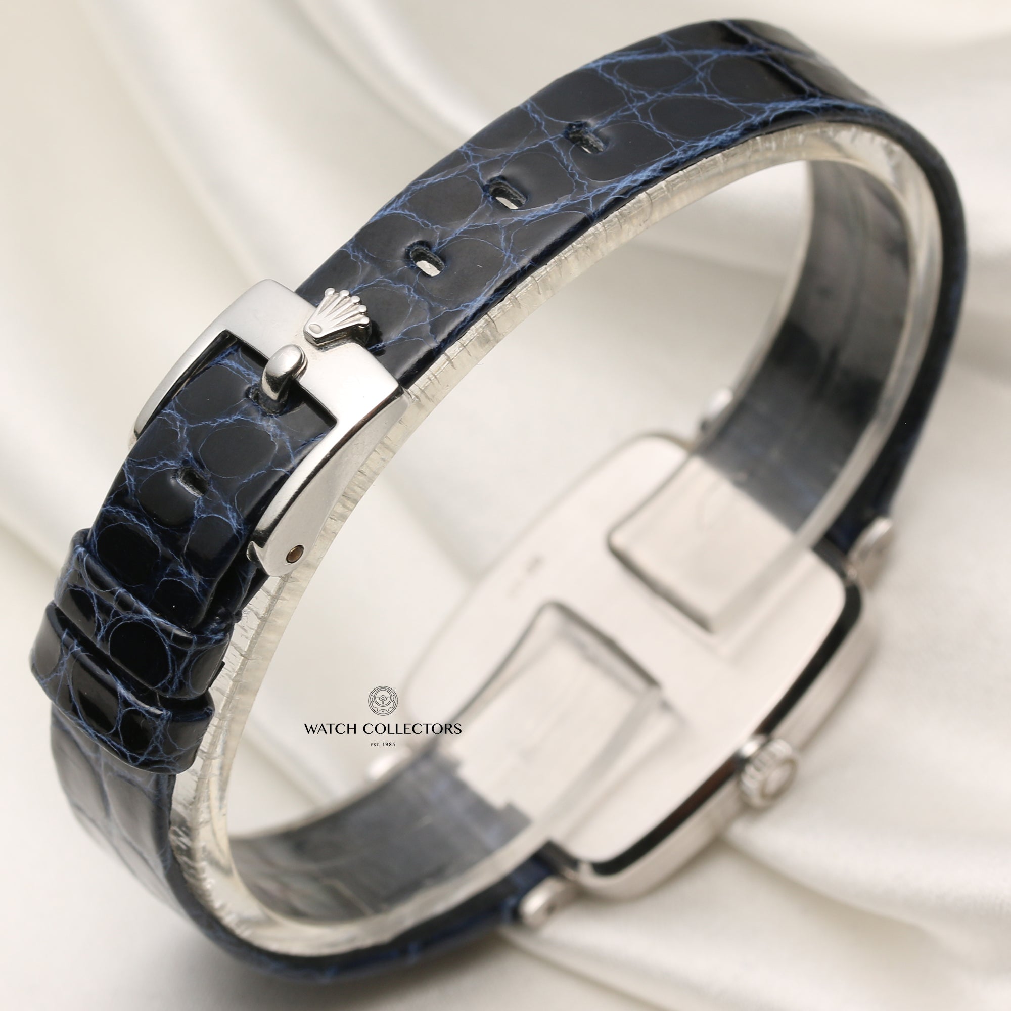 Rolex Cellini 18K White Blue Degrading Spider Dial Second Hand Watch Collectors 6