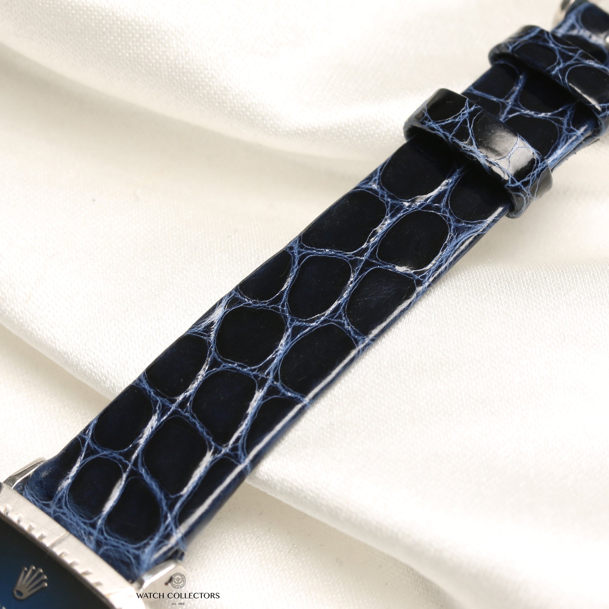 Rolex Cellini 18K White Blue Degrading Spider Dial Second Hand Watch Collectors 7