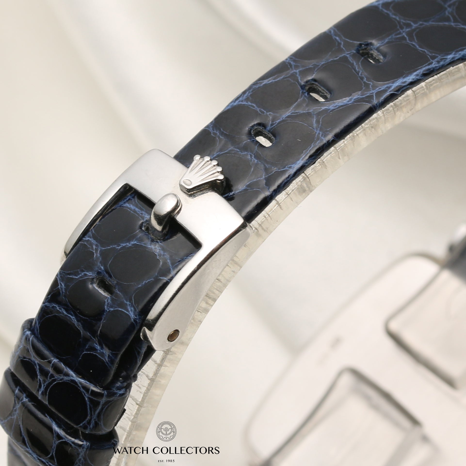 Rolex Cellini 18K White Blue Degrading Spider Dial Second Hand Watch Collectors 9