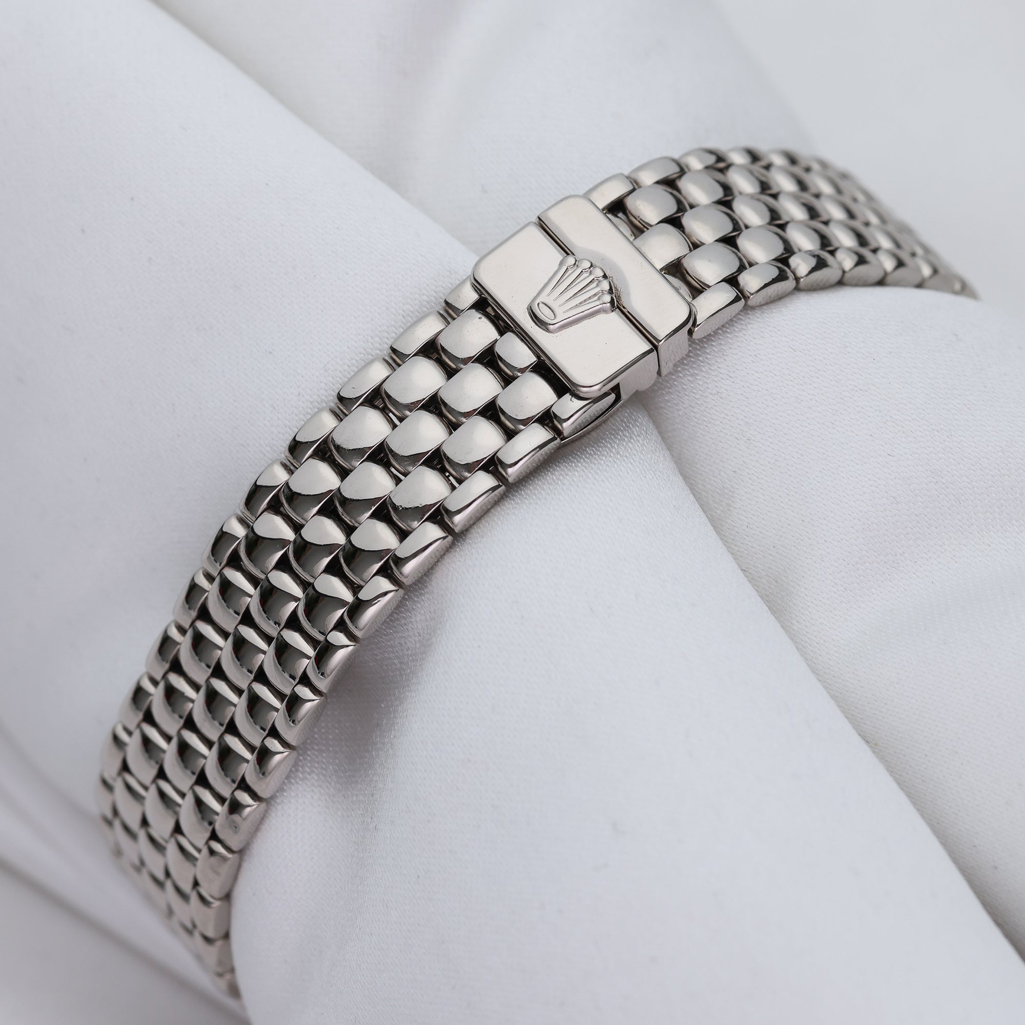 Rolex Cellini 18K White Gold Diamond Second Hand Watch Collectors 7
