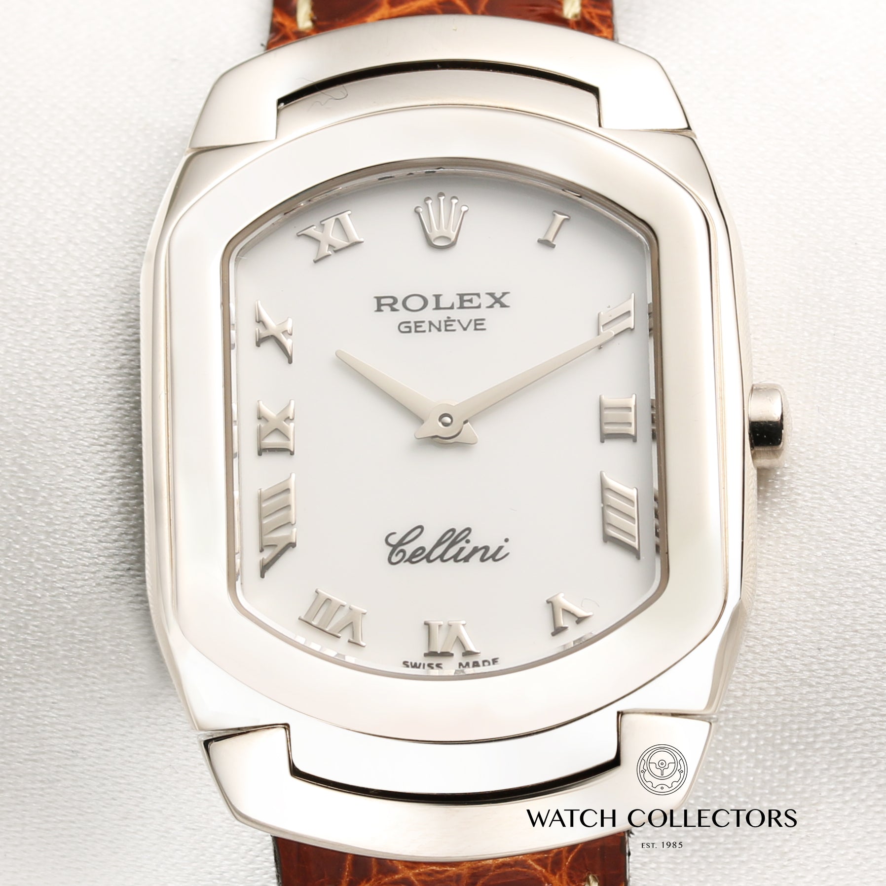 Rolex Cellini 18K White Gold Second Hand Watch Collectors 2