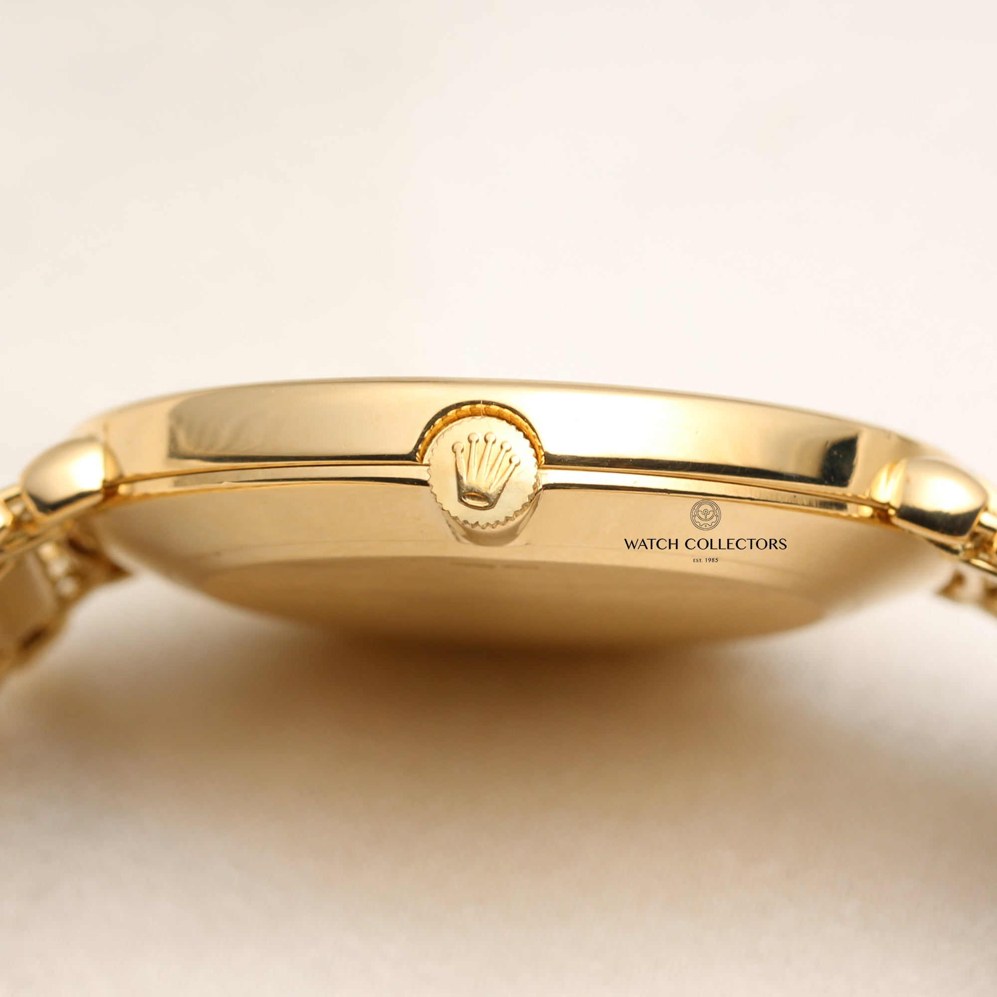 Rolex Cellini 18K Yellow Gold Diamond Second Hand Watch Collectors 6