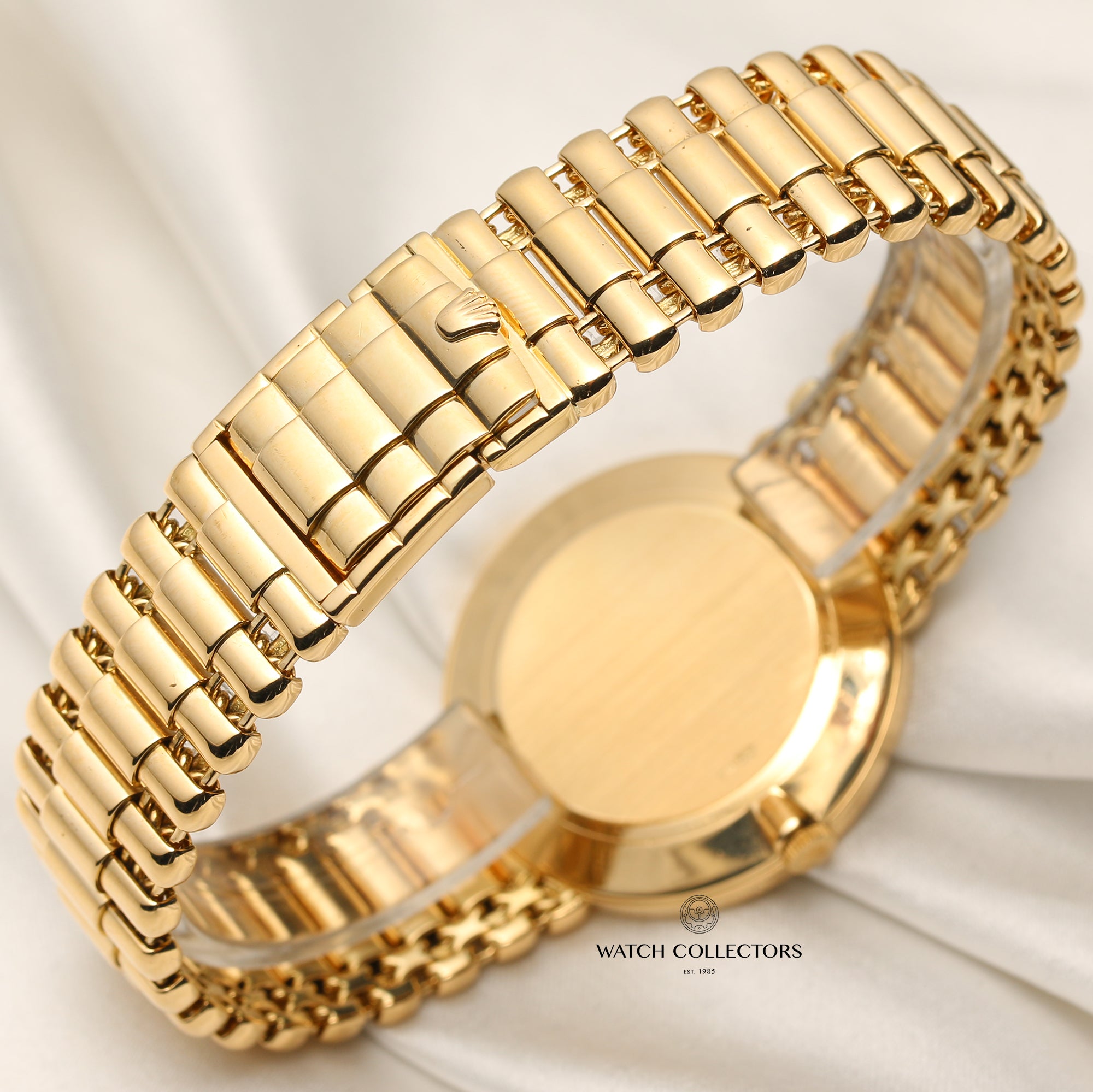 Rolex Cellini 18K Yellow Gold Diamond Second Hand Watch Collectors 8