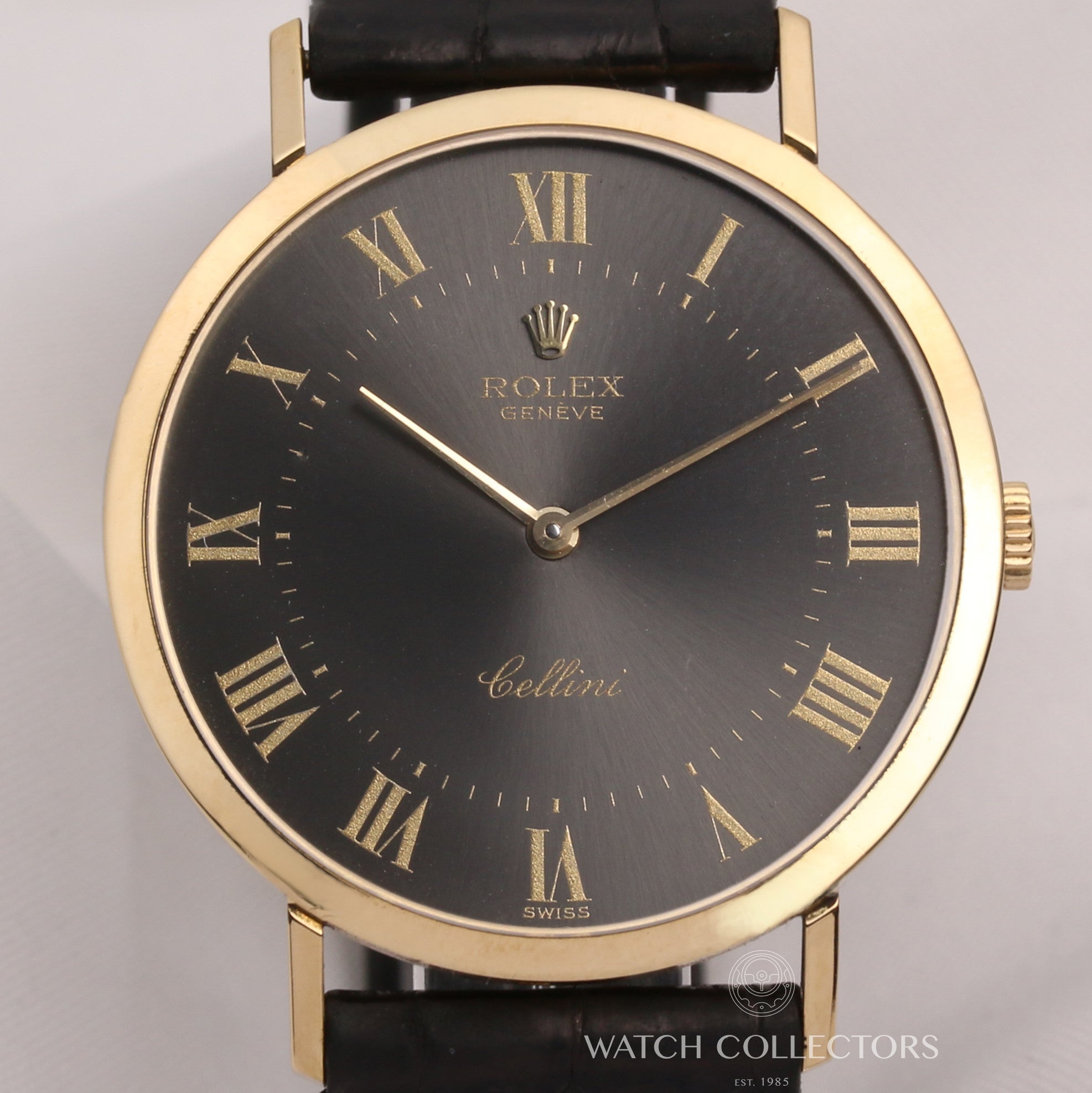 Rolex-Cellini-18K-Yellow-Gold-Grey-Dial-Second-Hand-Watch-Collectors-2