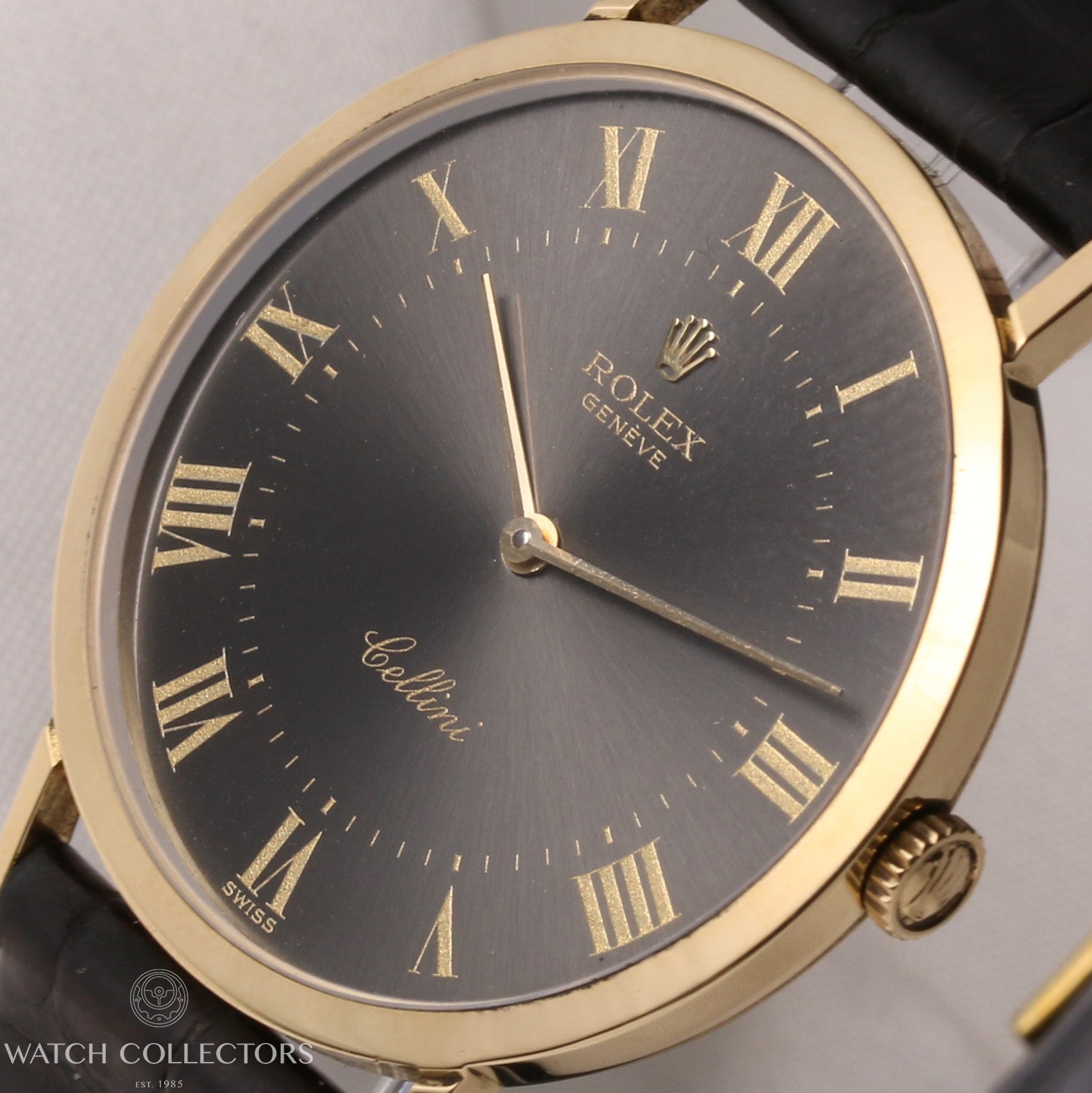 Rolex-Cellini-18K-Yellow-Gold-Grey-Dial-Second-Hand-Watch-Collectors-4