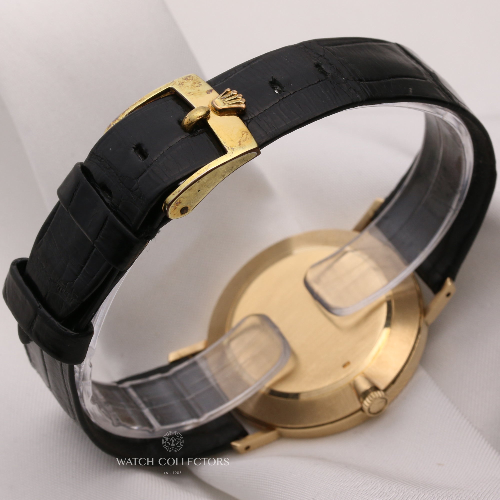 Rolex-Cellini-18K-Yellow-Gold-Grey-Dial-Second-Hand-Watch-Collectors-5