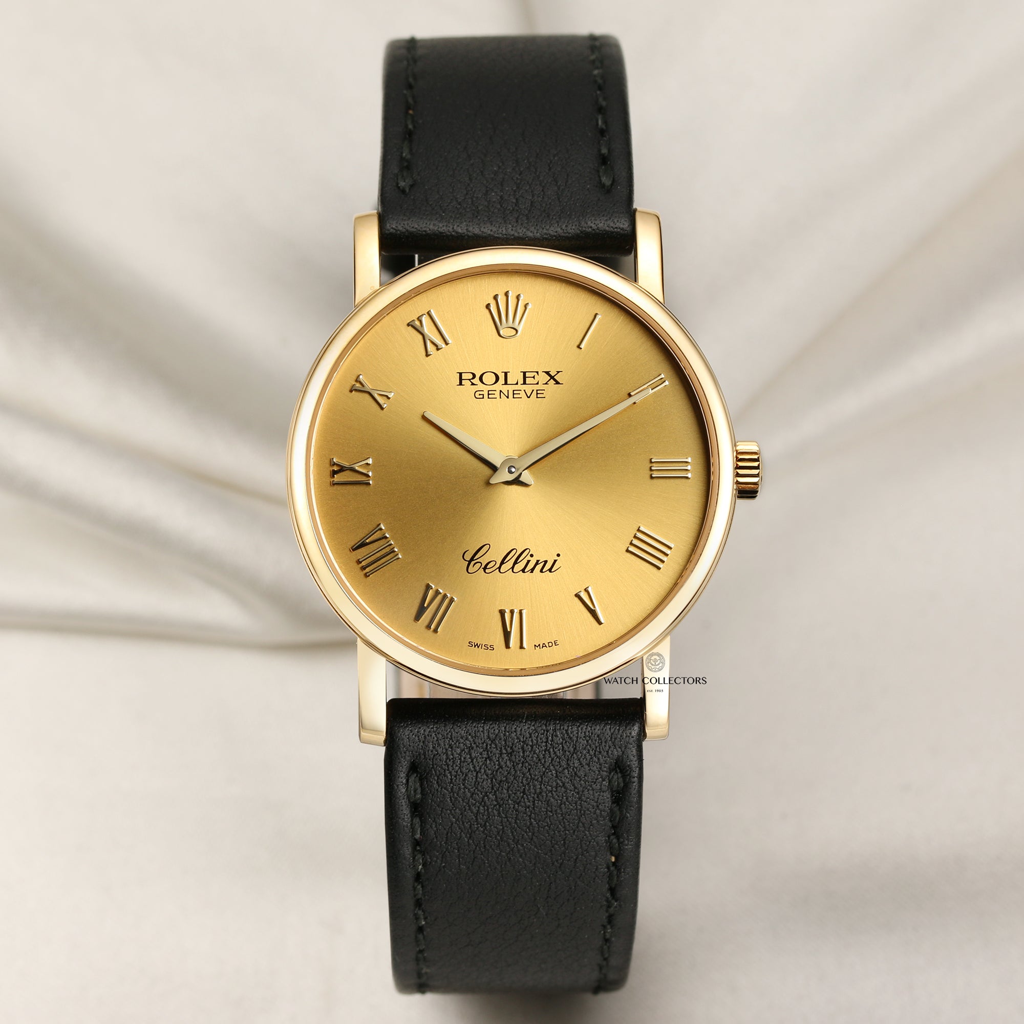 Rolex Cellini 18K Yellow Gold Second Hand Watch Collectors 1