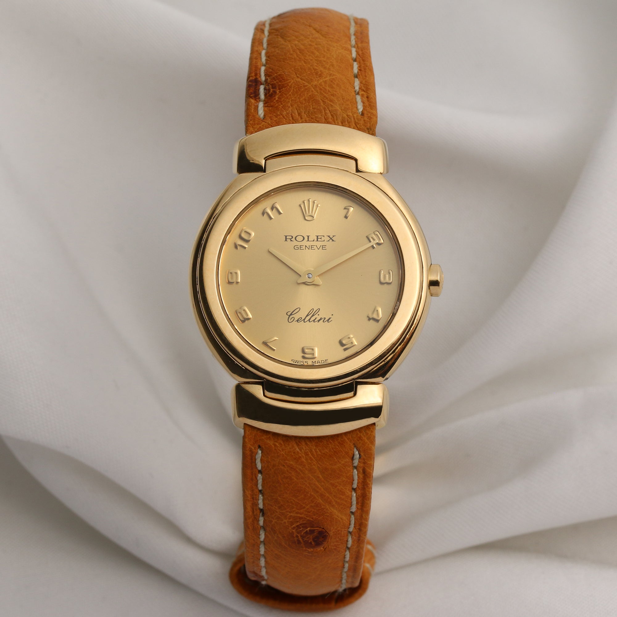 Rolex Cellini 18K Yellow Gold Second Hand Watch Collectors 1