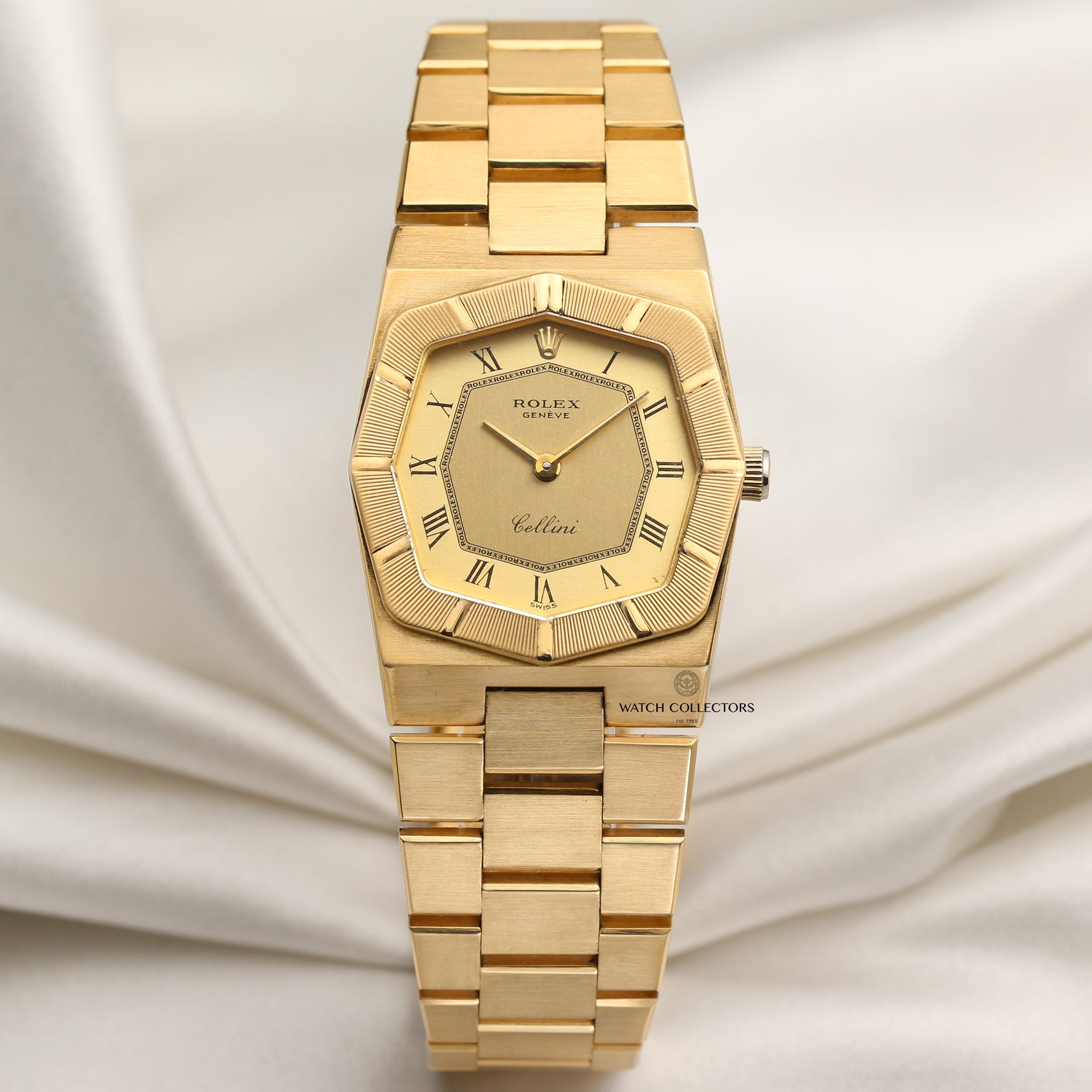 Rolex Cellini 18K Yellow Gold Second Hand Watch Collectors 1