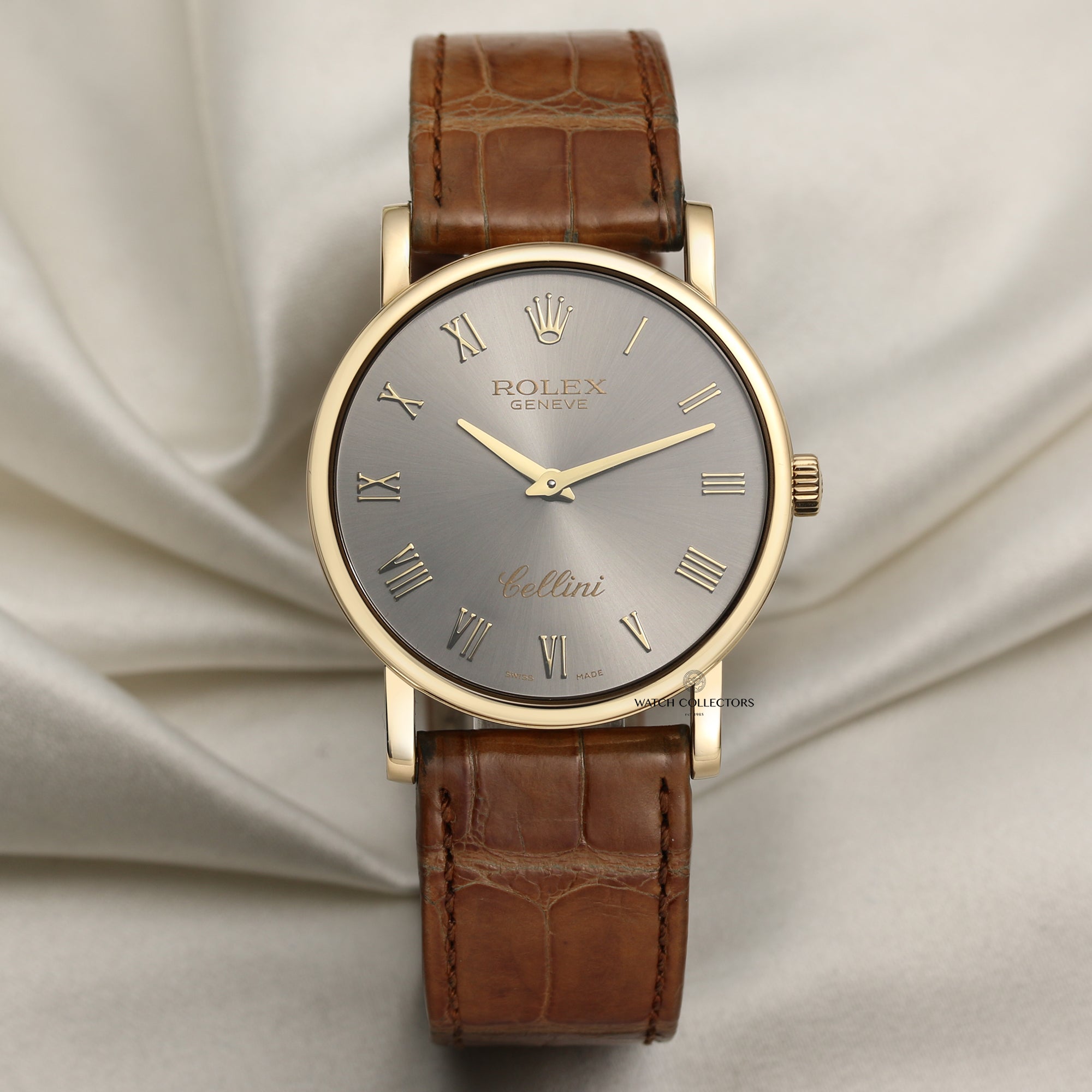 Rolex Cellini 18K Yellow Gold Second Hand Watch Collectors 1