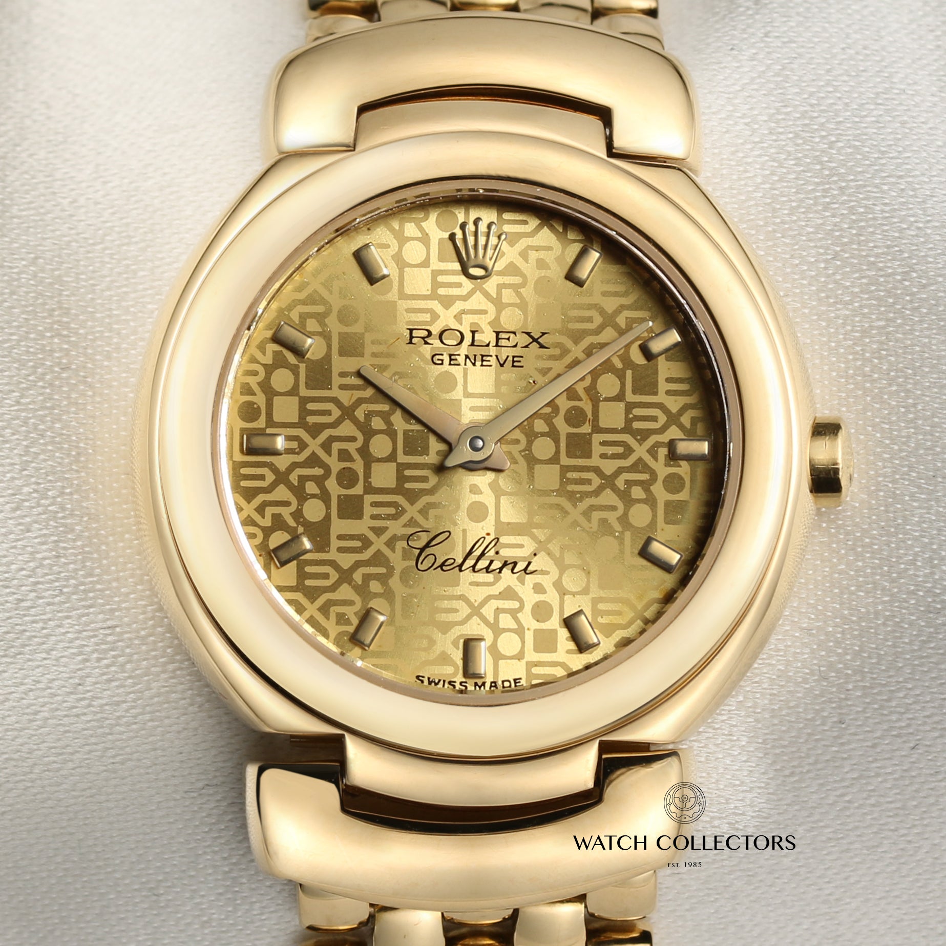 Rolex Cellini 18K Yellow Gold Second Hand Watch Collectors 2