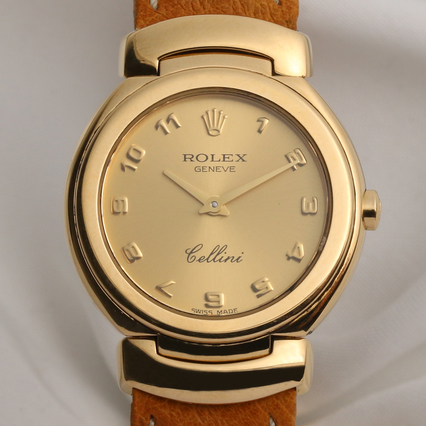 Rolex Cellini 18K Yellow Gold Second Hand Watch Collectors 2