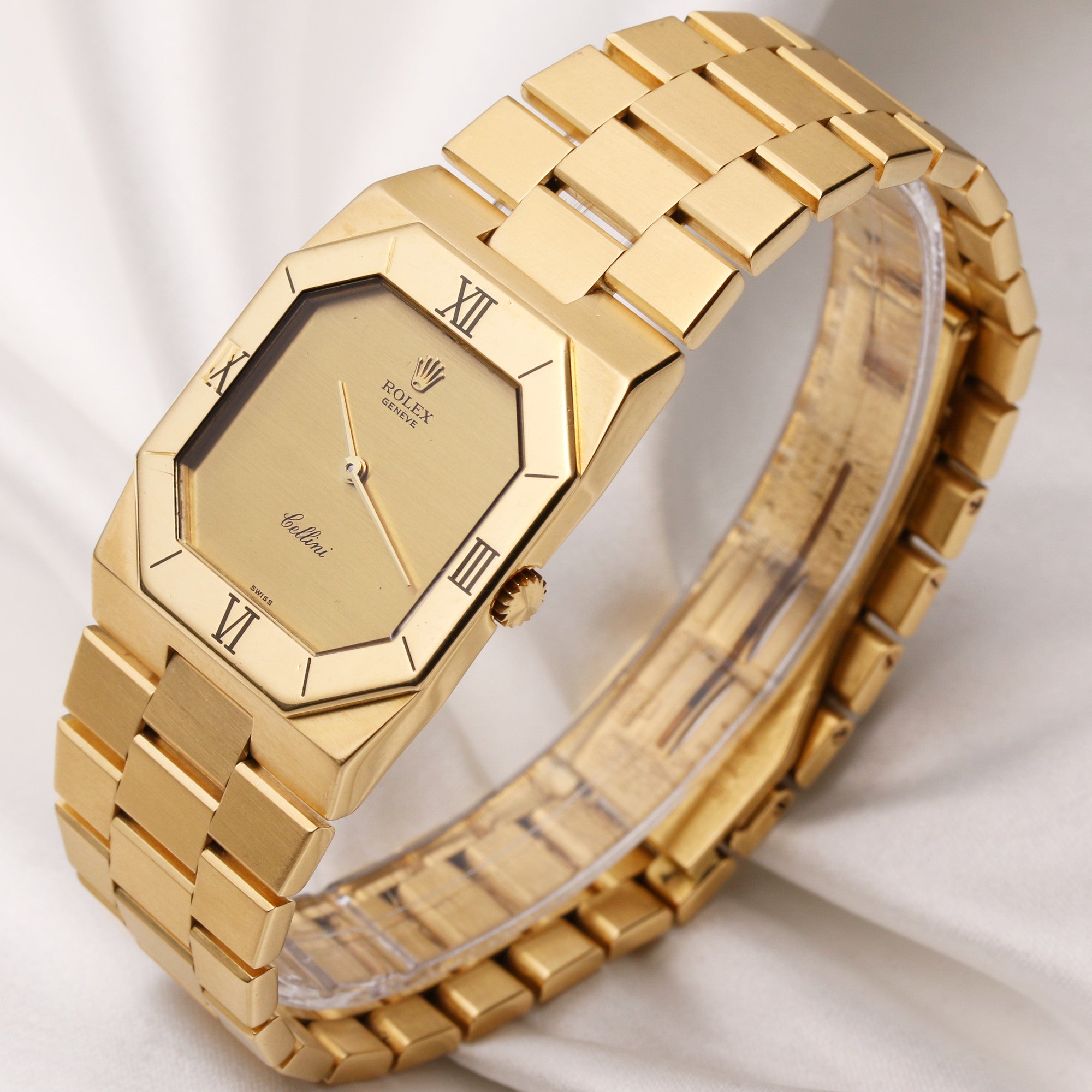 Rolex Cellini 18K Yellow Gold Second Hand Watch Collectors 3