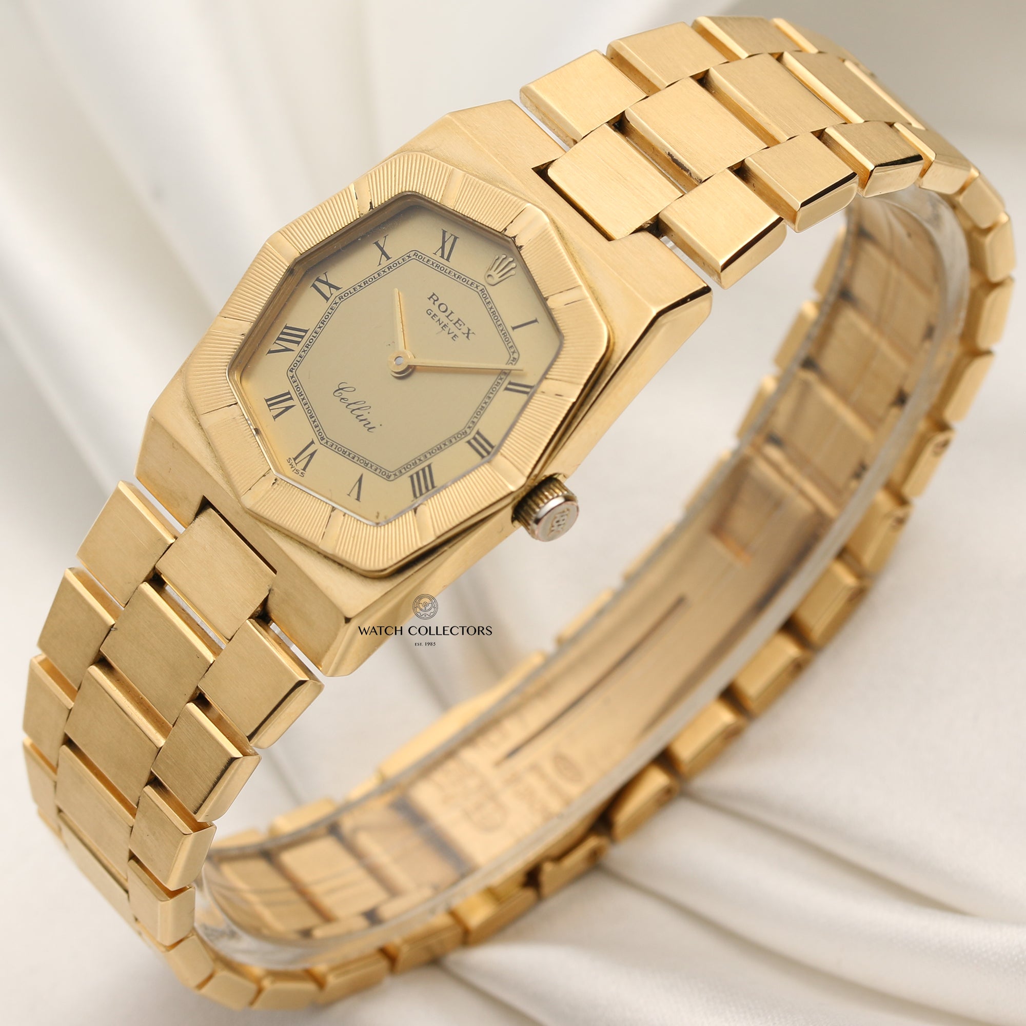 Rolex Cellini 18K Yellow Gold Second Hand Watch Collectors 3