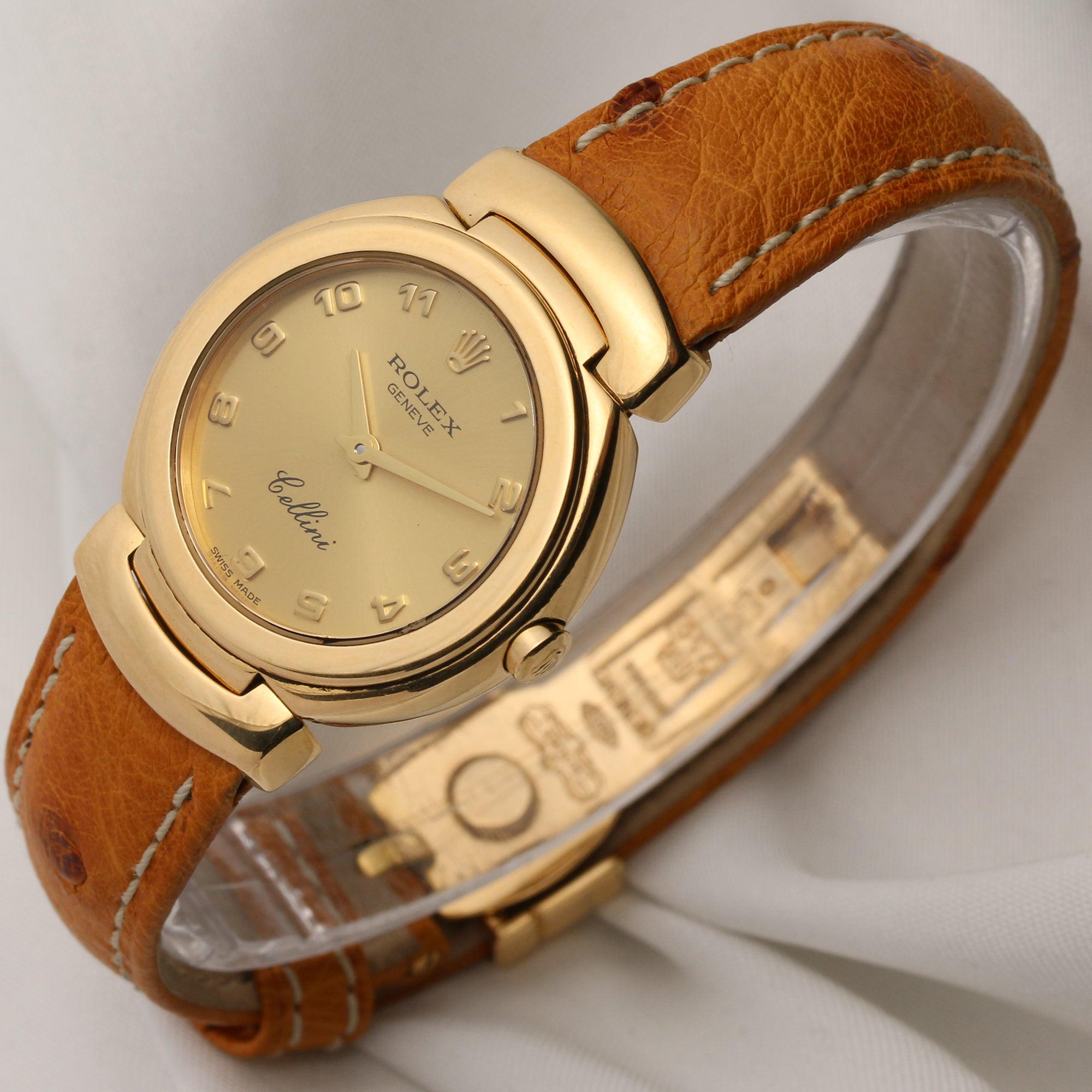 Rolex Cellini 18K Yellow Gold Second Hand Watch Collectors 3