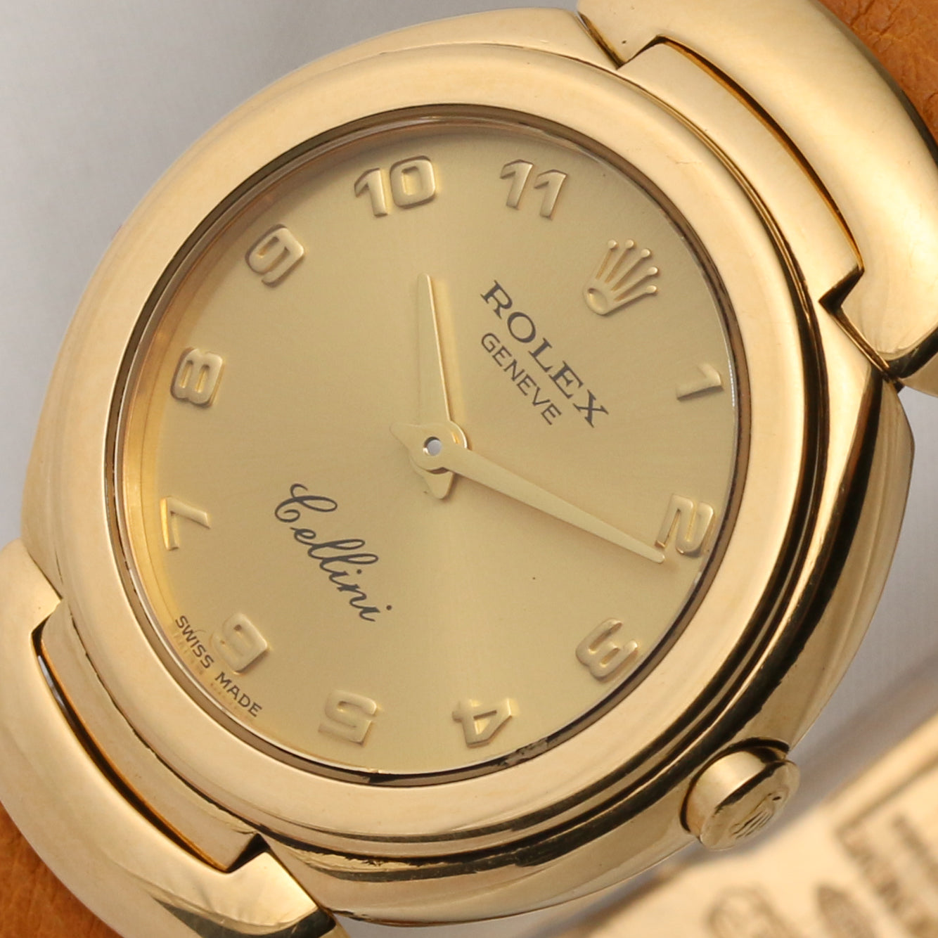 Rolex Cellini 18K Yellow Gold Second Hand Watch Collectors 4