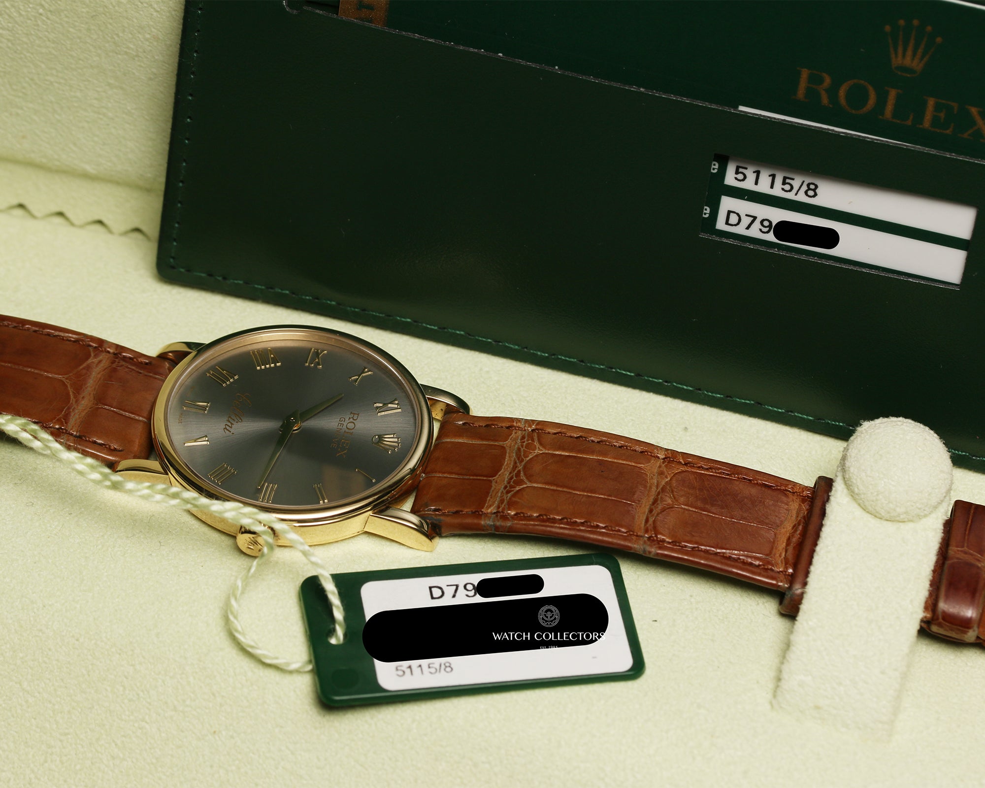 Rolex Cellini 18K Yellow Gold Second Hand Watch Collectors 8