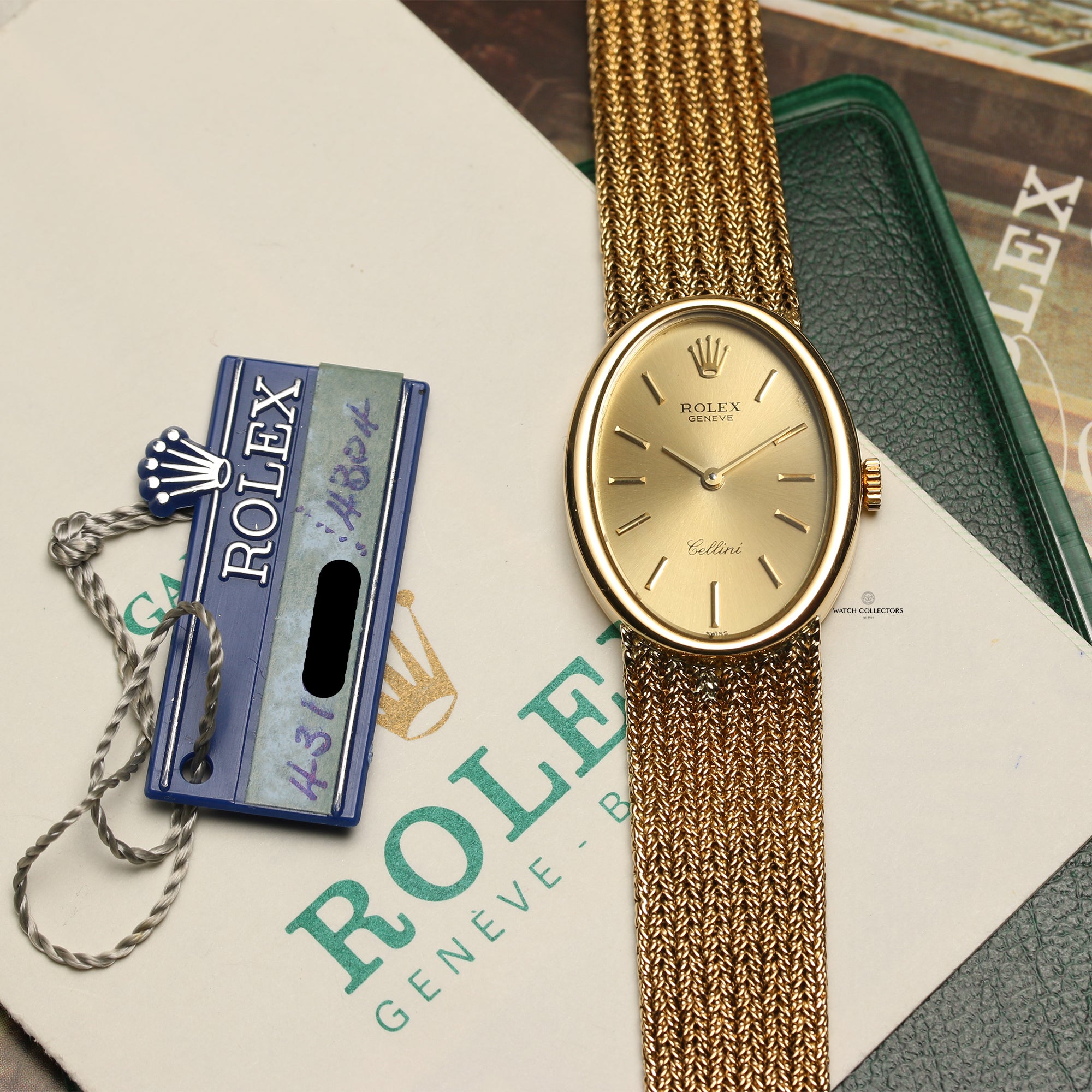 Rolex Cellini 18K Yellow Gold Second Hand Watch Collectors 9