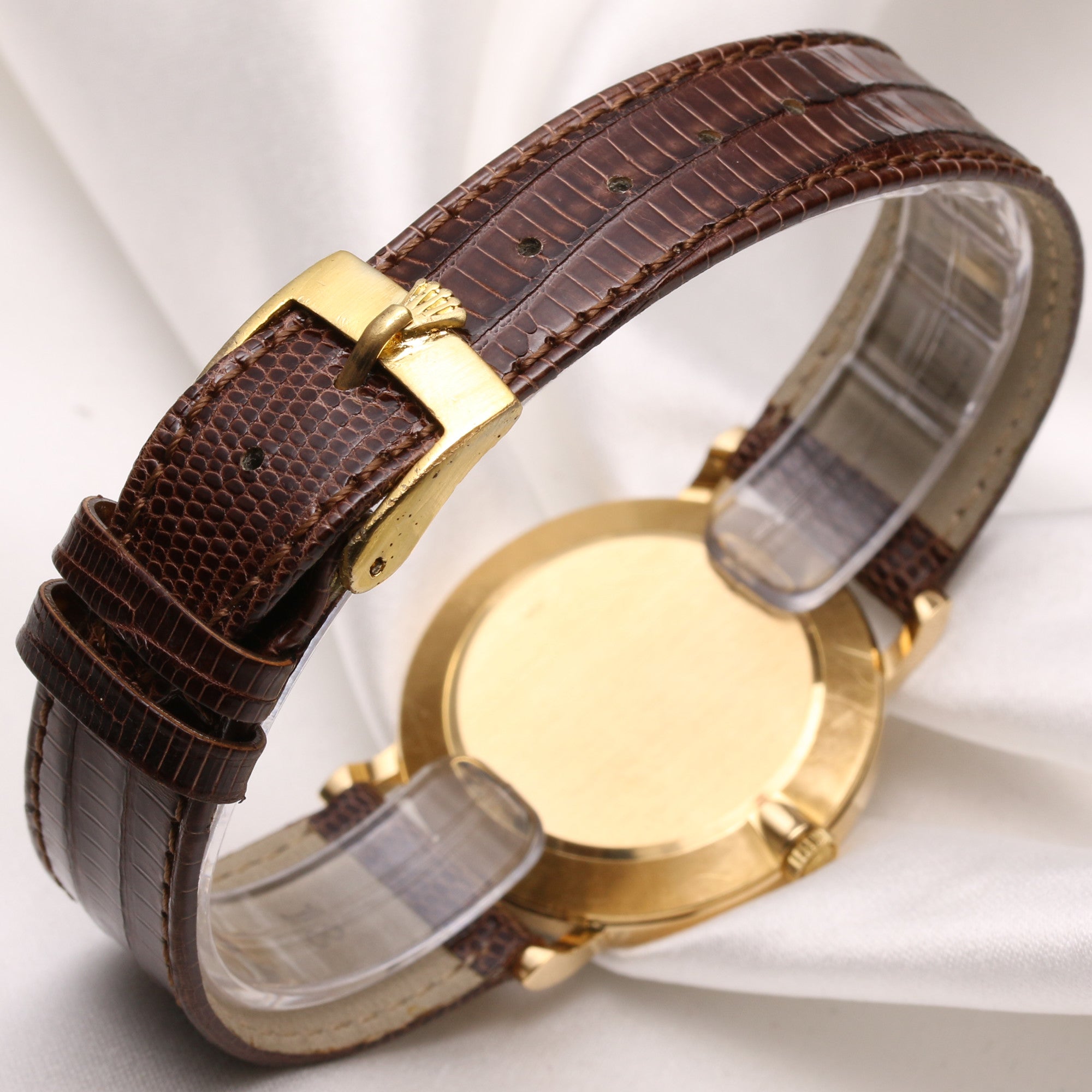 Rolex Cellini 5112 18k Yellow Gold Second Hand Watch Collectors 5