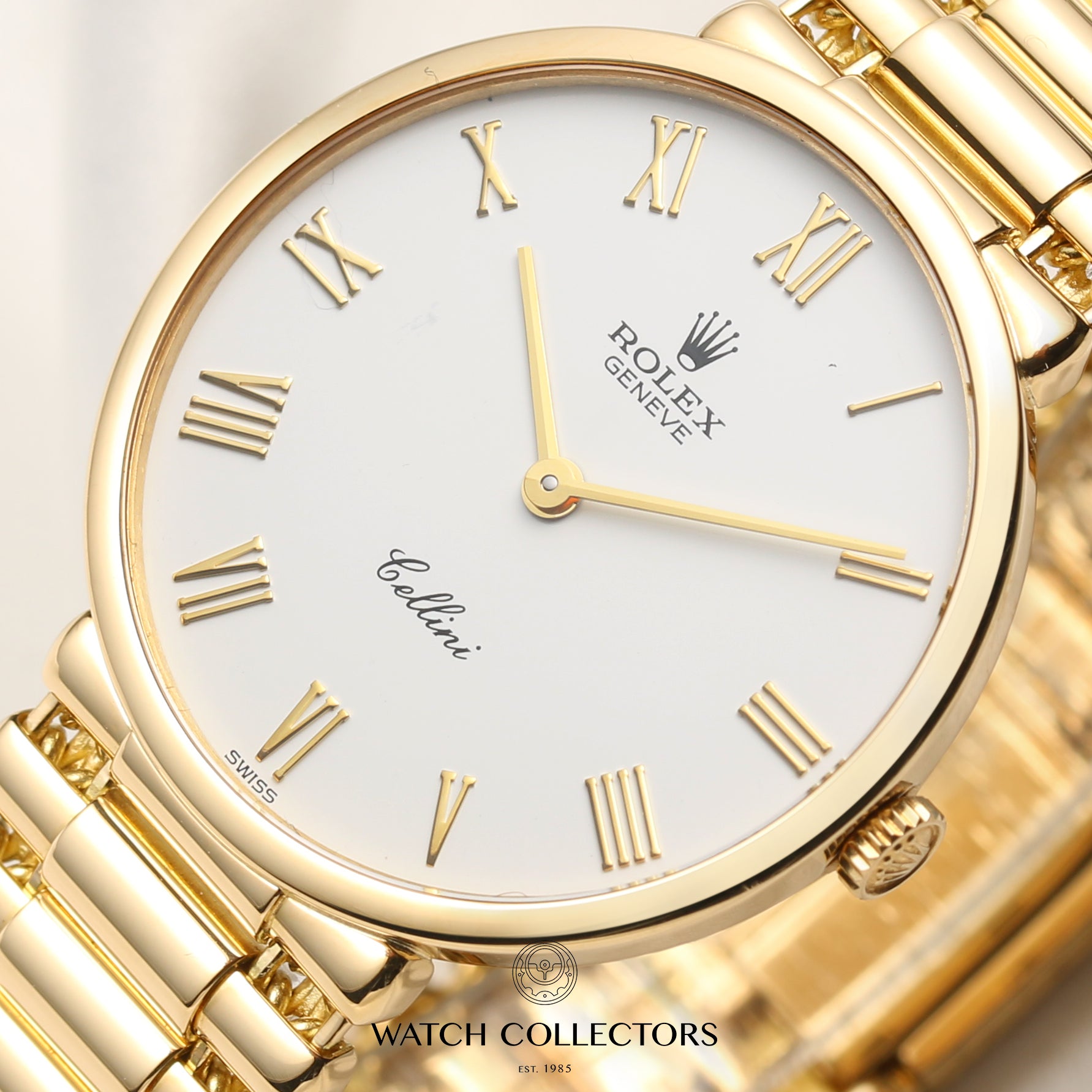 Rolex Cellini 5162 8 18K Yellow Gold Second Hand Watch Collectors 4