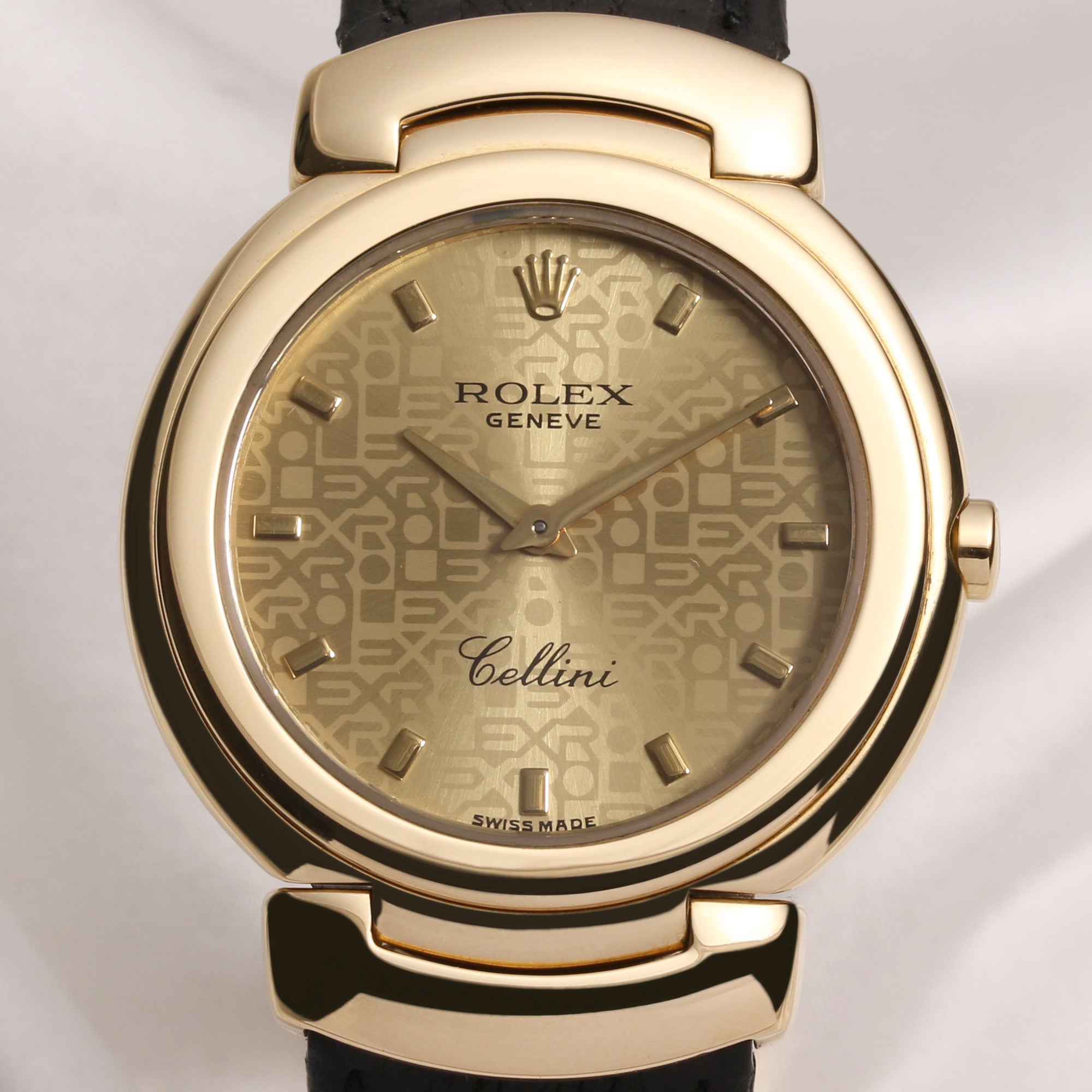 Rolex Cellini 6622 18K Yellow Gold Jubilee dial Second Hand Watch Collectors 2