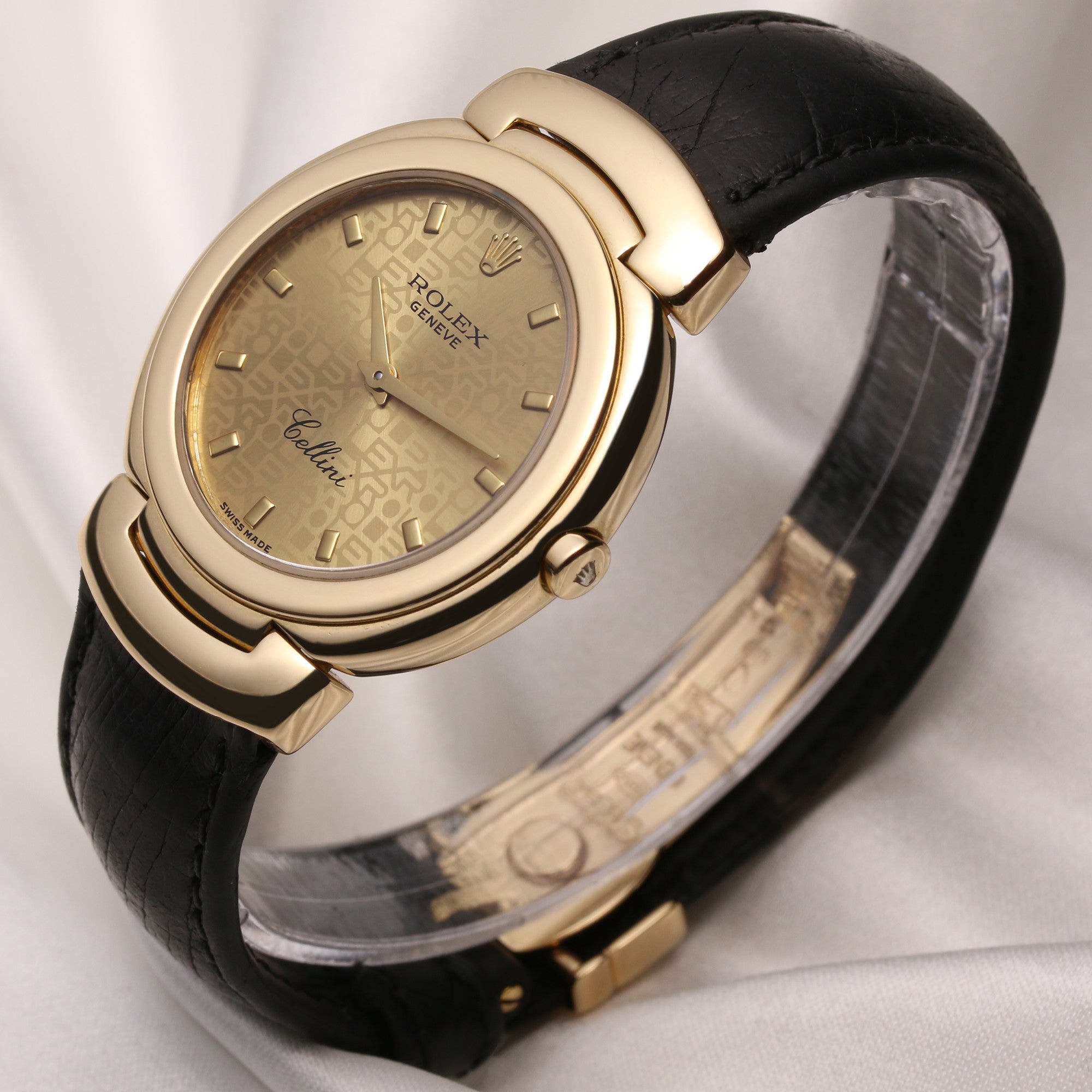 Rolex Cellini 6622 18K Yellow Gold Jubilee dial Second Hand Watch Collectors 3