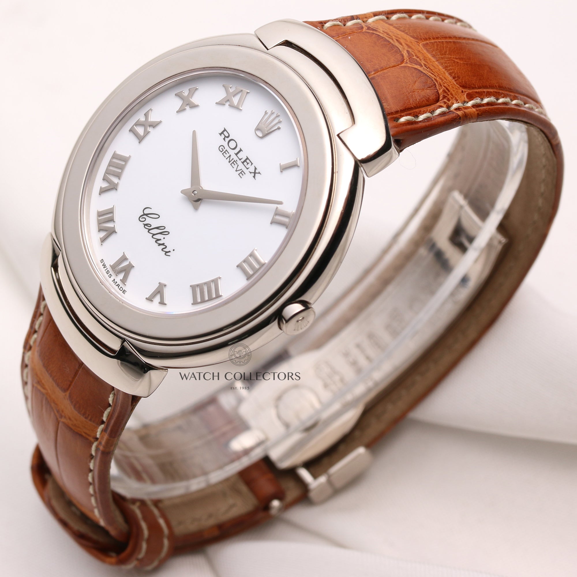 Rolex-Cellini-6623-9-18K-White-Gold-Second-Hand-Watch-Collectors-3