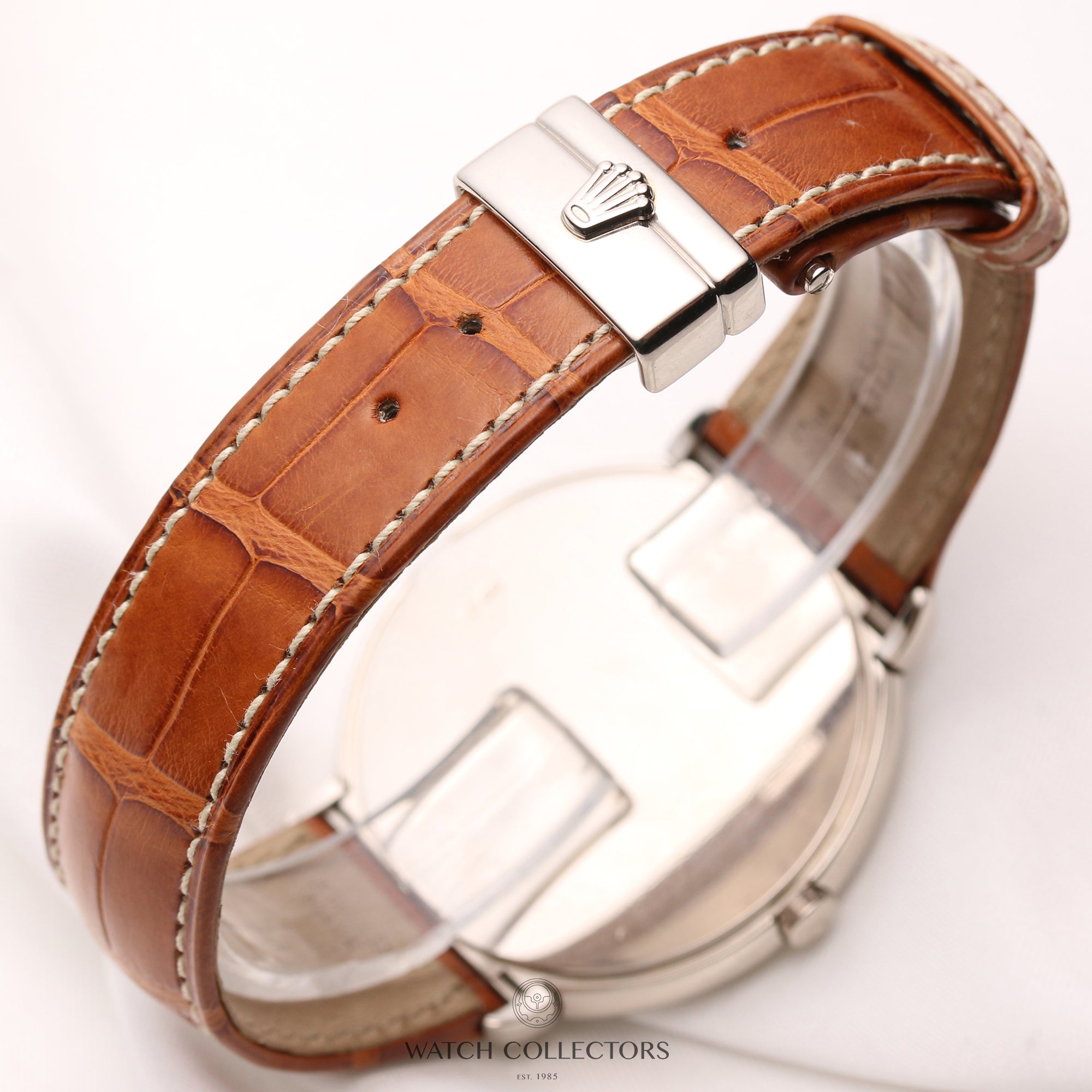 Rolex-Cellini-6623-9-18K-White-Gold-Second-Hand-Watch-Collectors-5