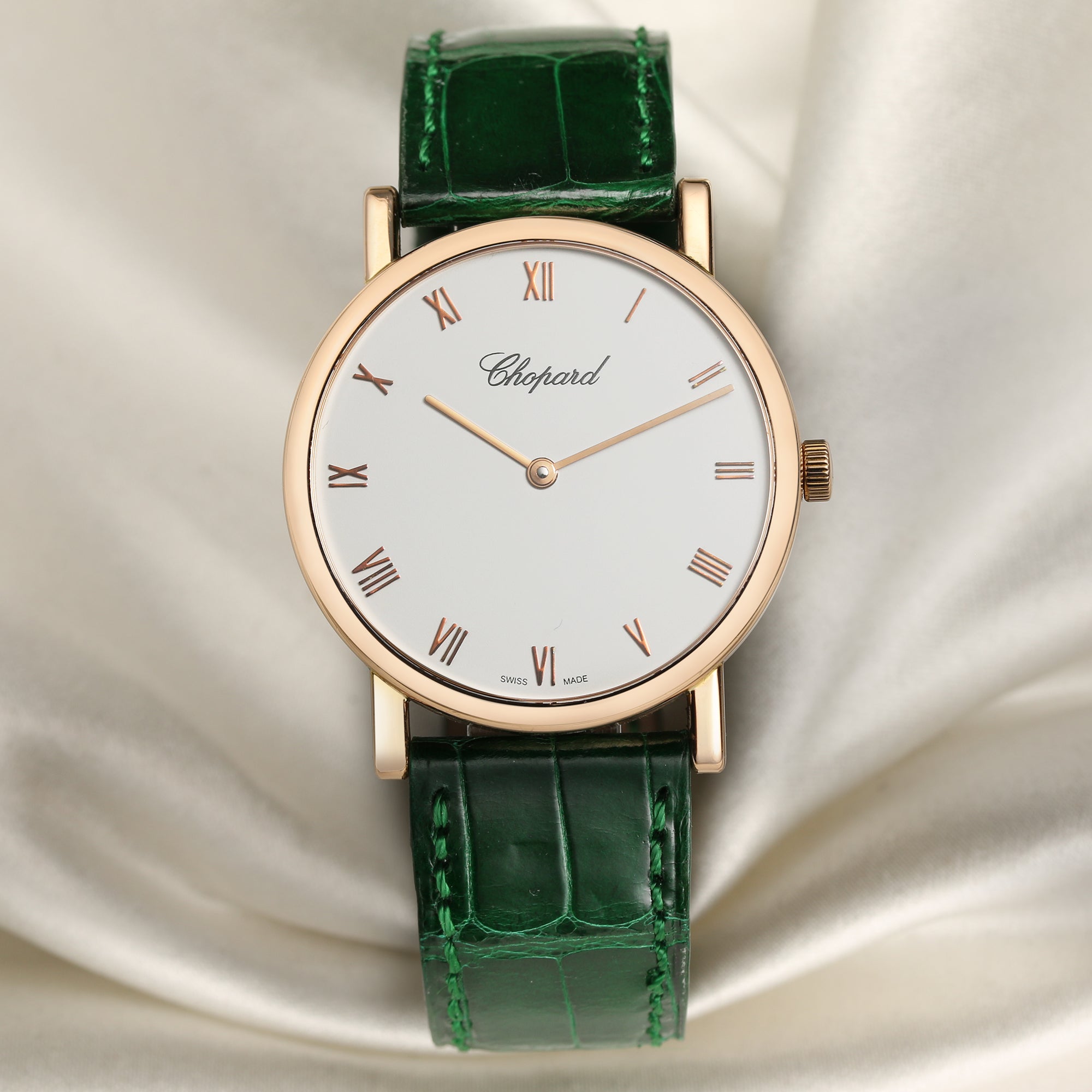 Rolex Chopard 18K Rose Gold Second Hand Watch Collectors 1